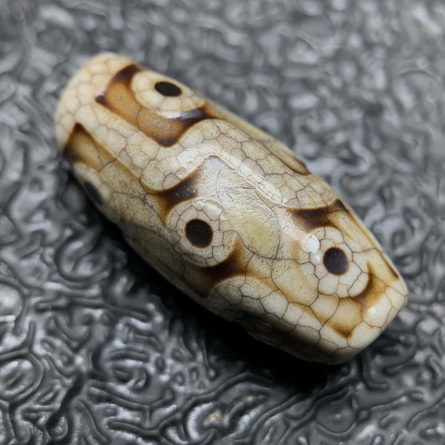 Chinese Natural Agate DZI Beads