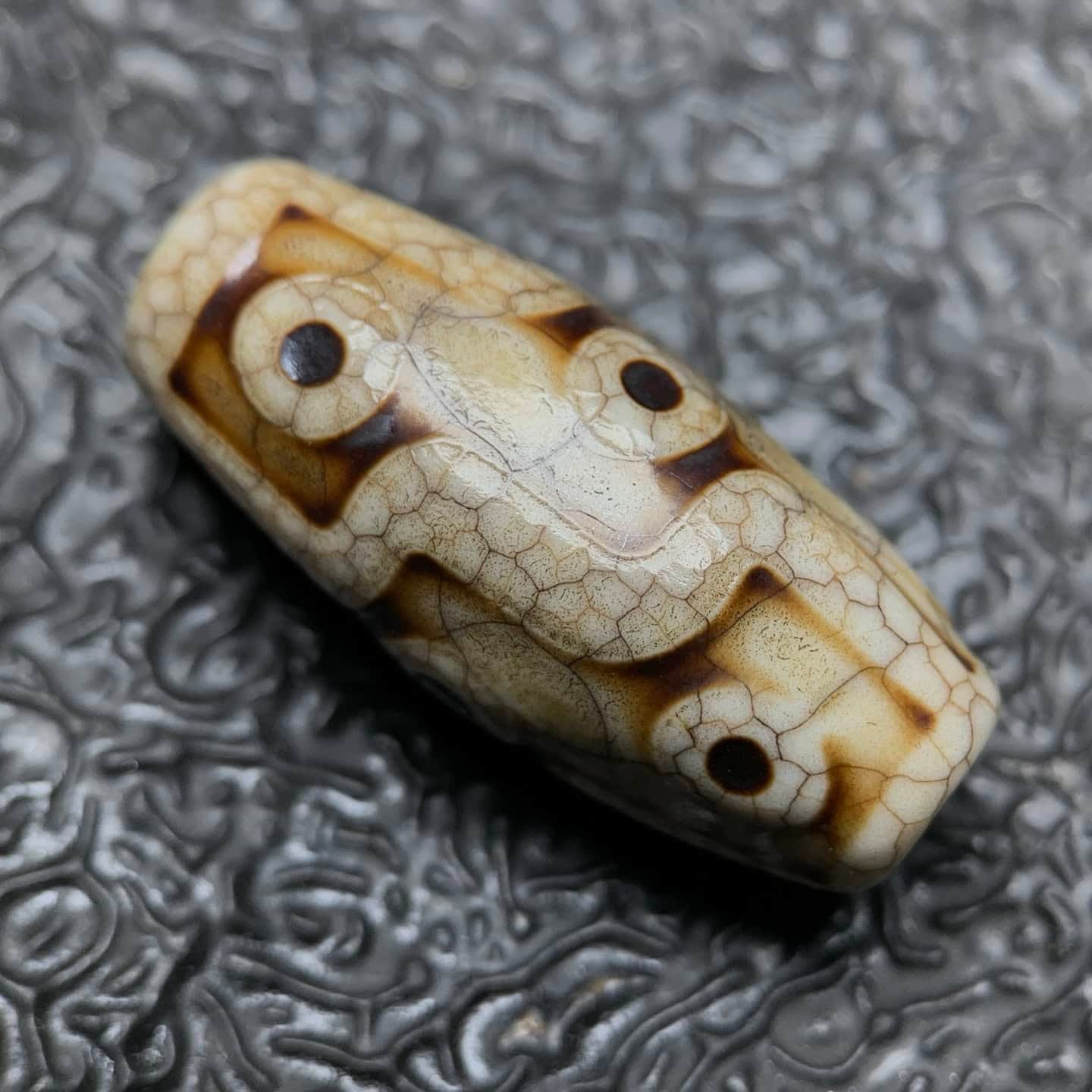 Chinese Natural Agate DZI Beads