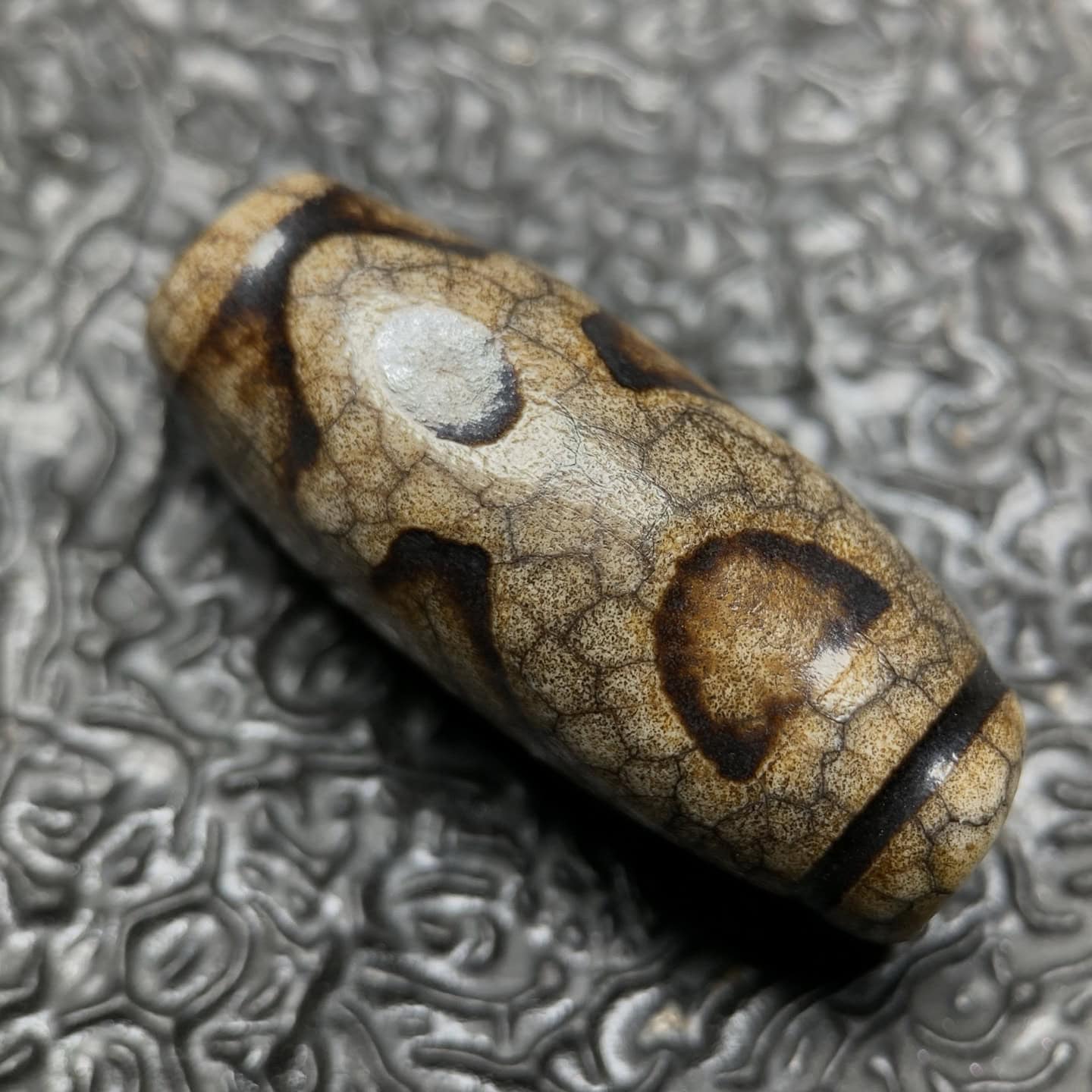 Chinese Natural Agate DZI Beads