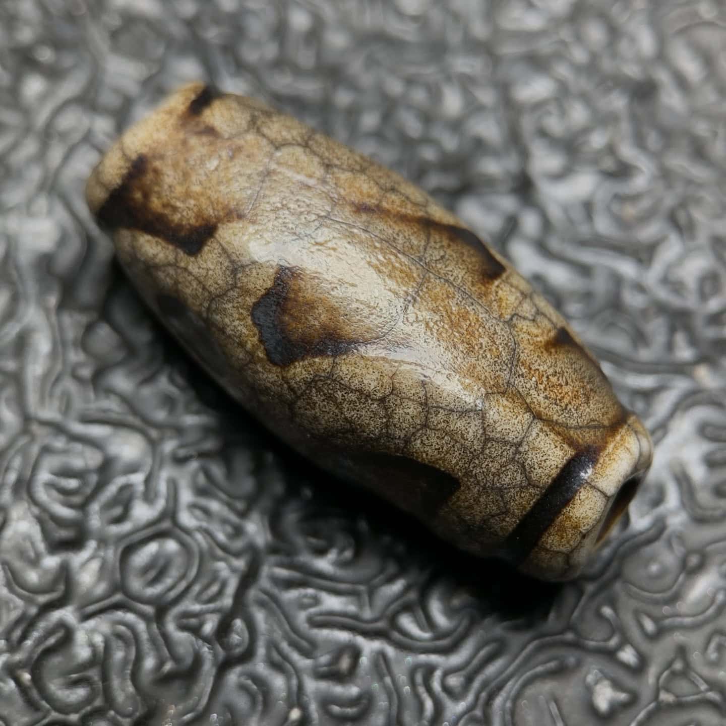 Chinese Natural Agate DZI Beads