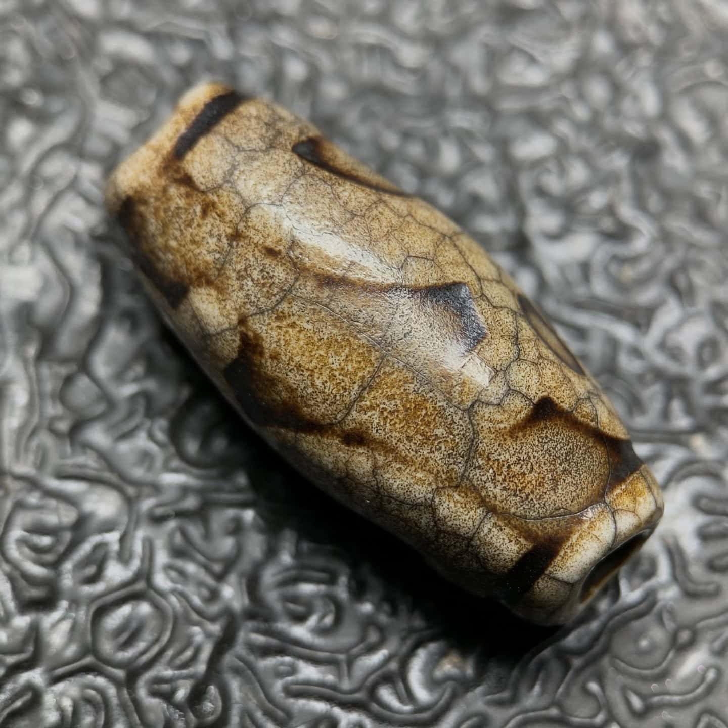 Chinese Natural Agate DZI Beads