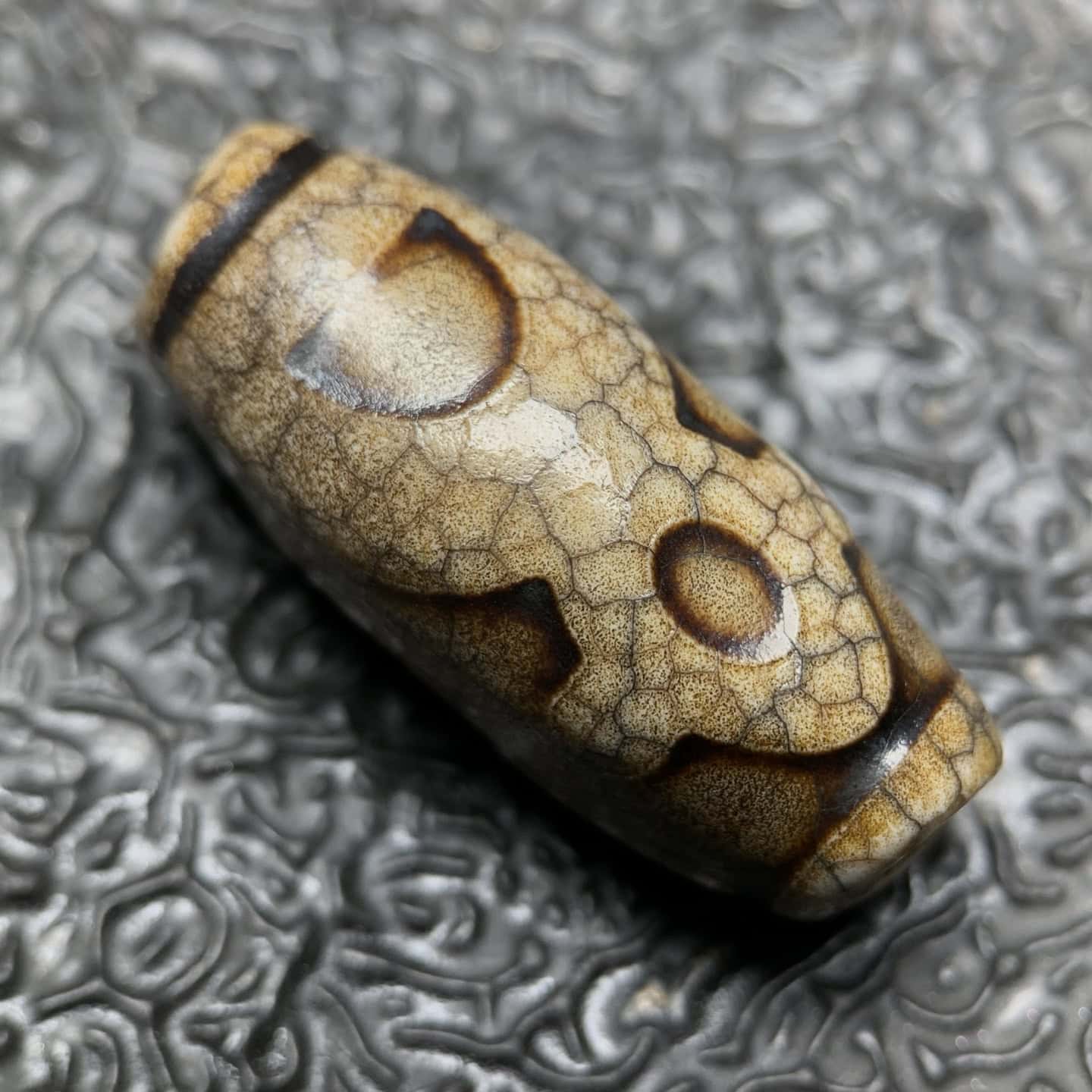 Chinese Natural Agate DZI Beads