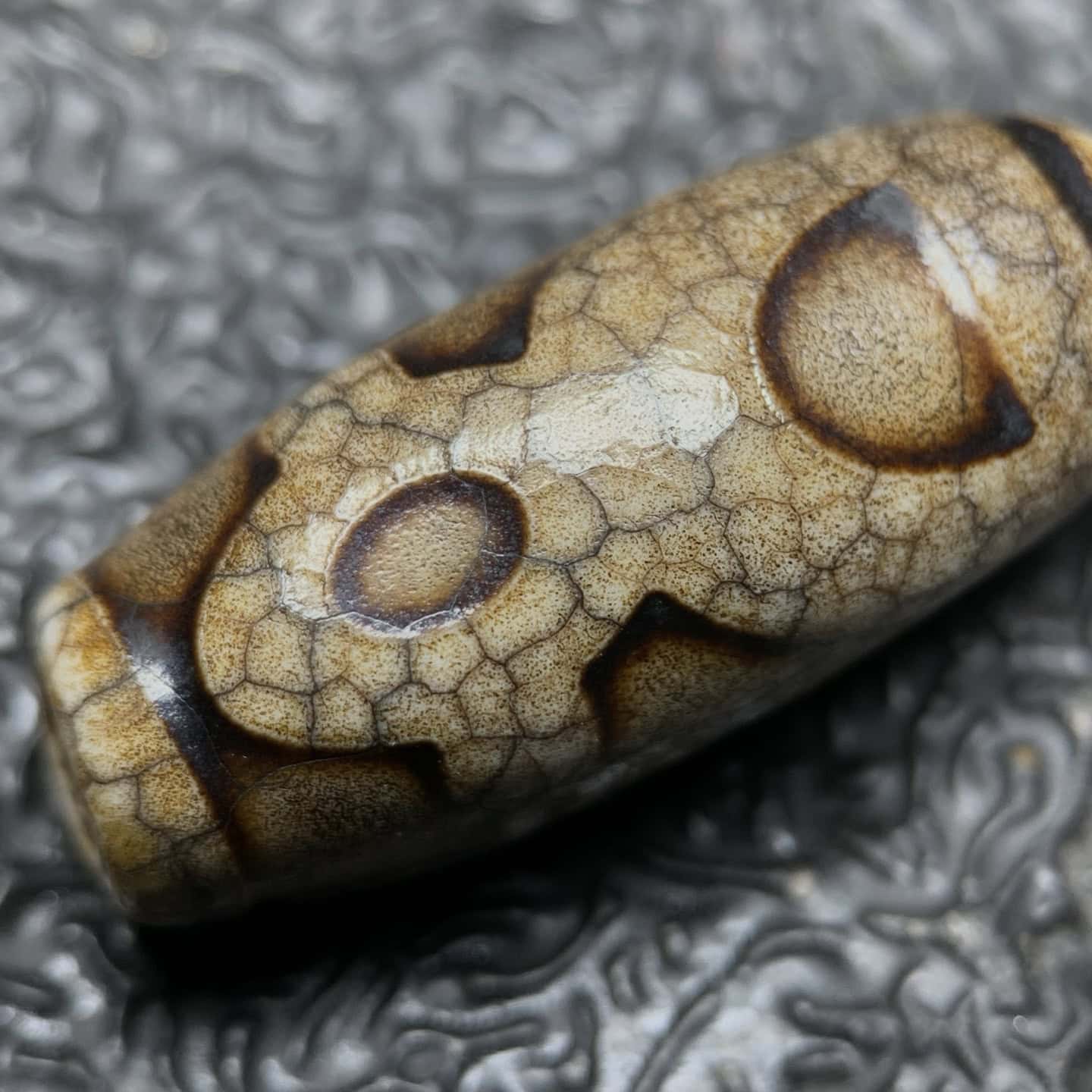 Chinese Natural Agate DZI Beads