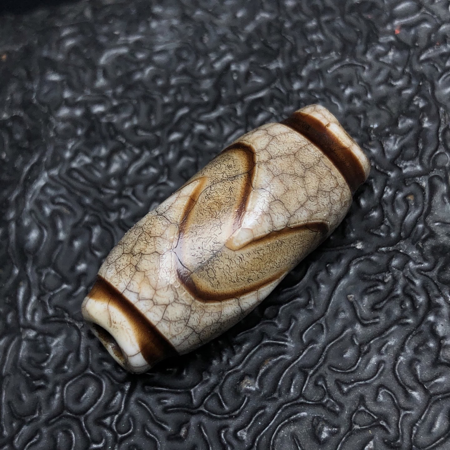 Chinese Natural Agate DZI Beads