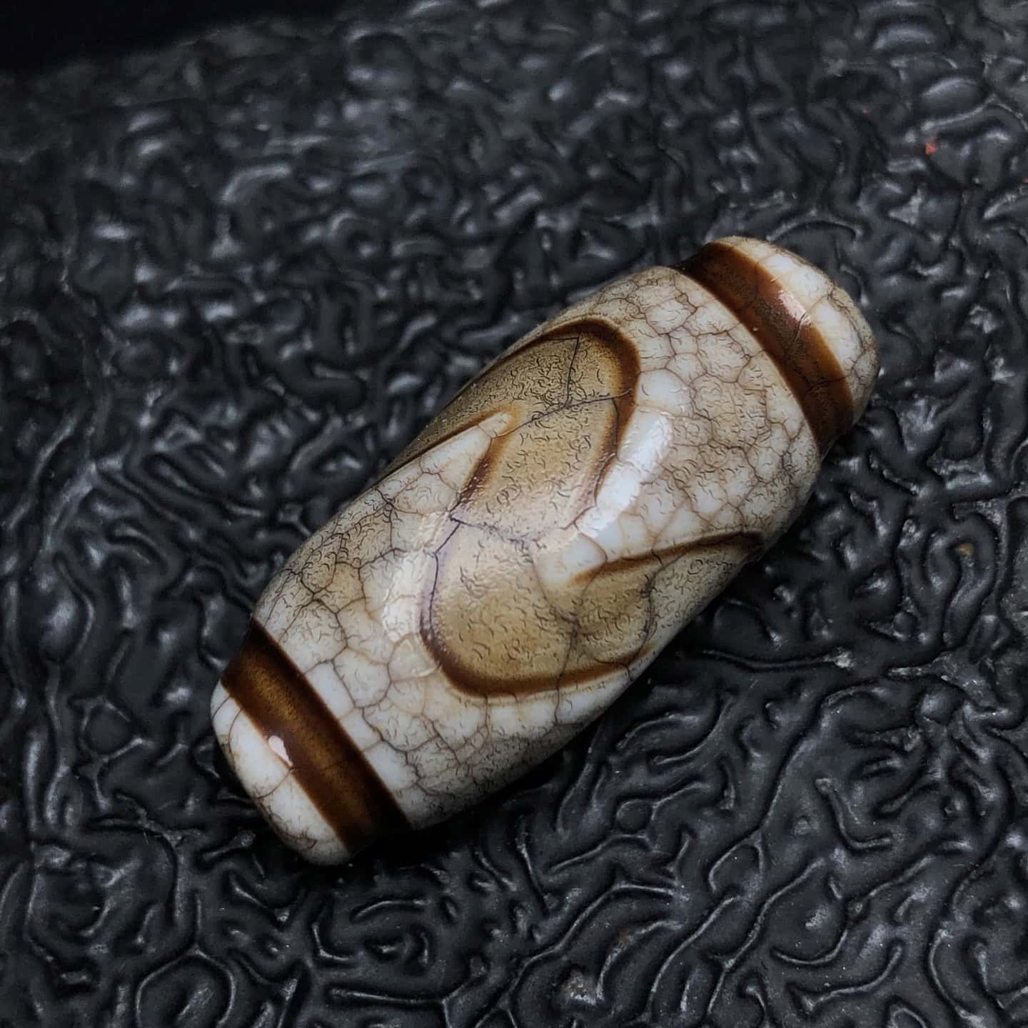 Chinese Natural Agate DZI Beads