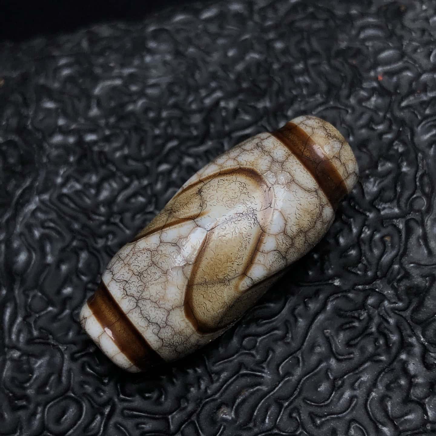 Chinese Natural Agate DZI Beads