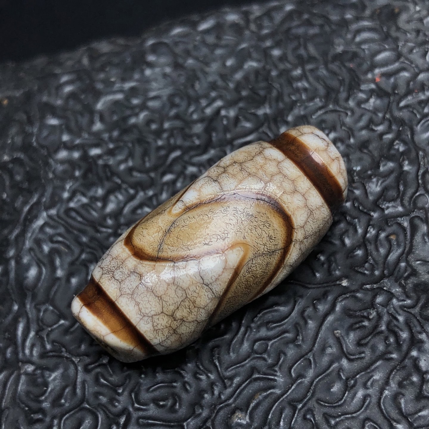 Chinese Natural Agate DZI Beads