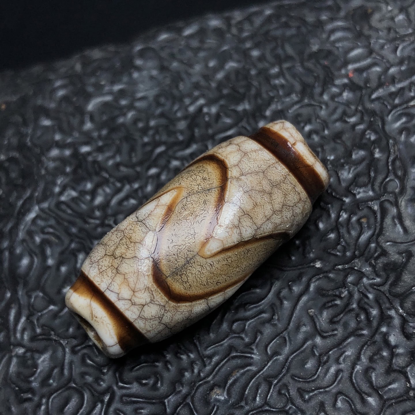 Chinese Natural Agate DZI Beads