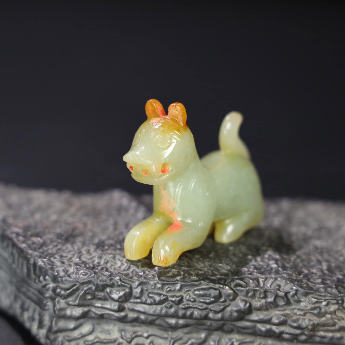 Chinese Natural Jade Carved Beasts