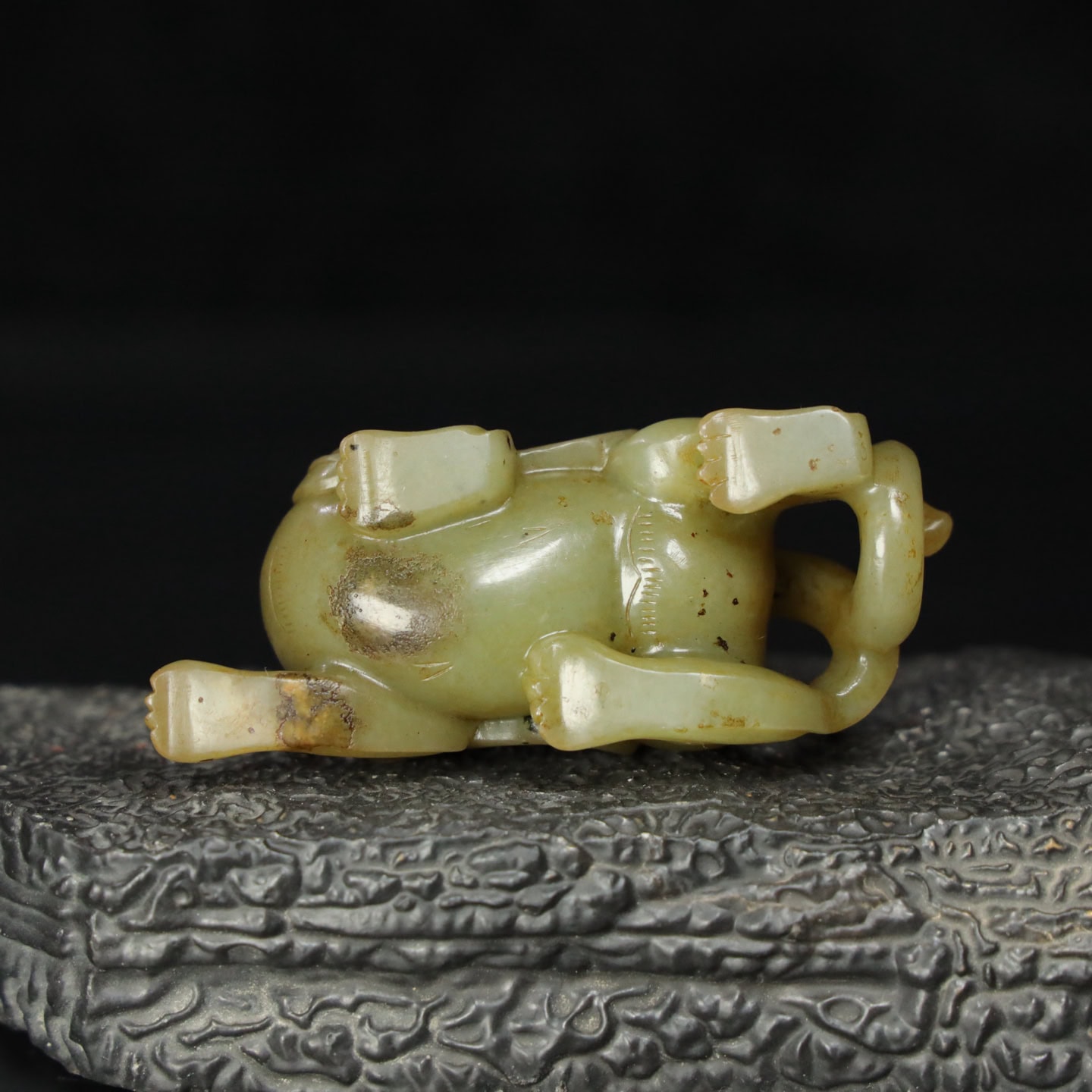 Chinese Natural Jade Carved Beasts