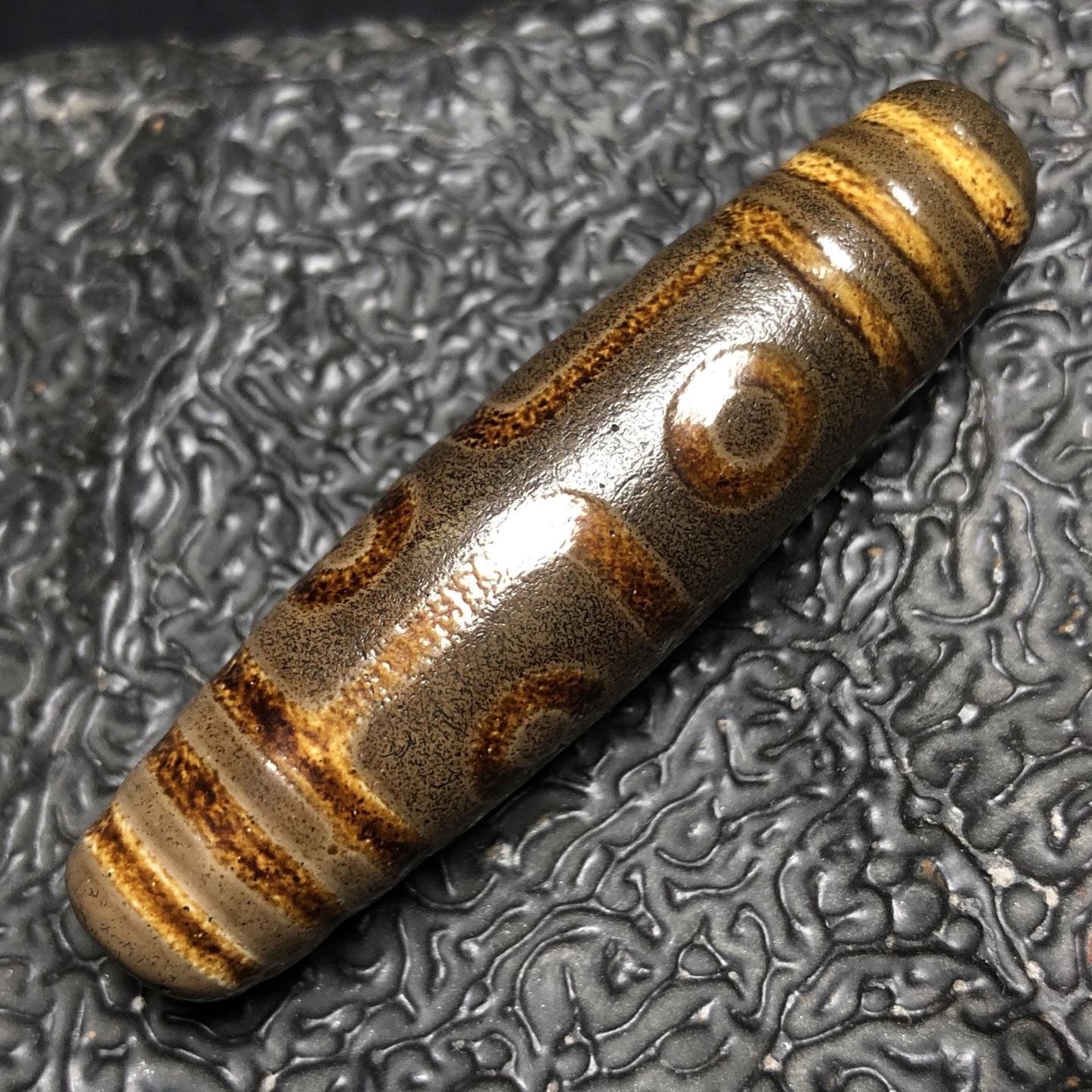 Chinese Natural Agate DZI Beads