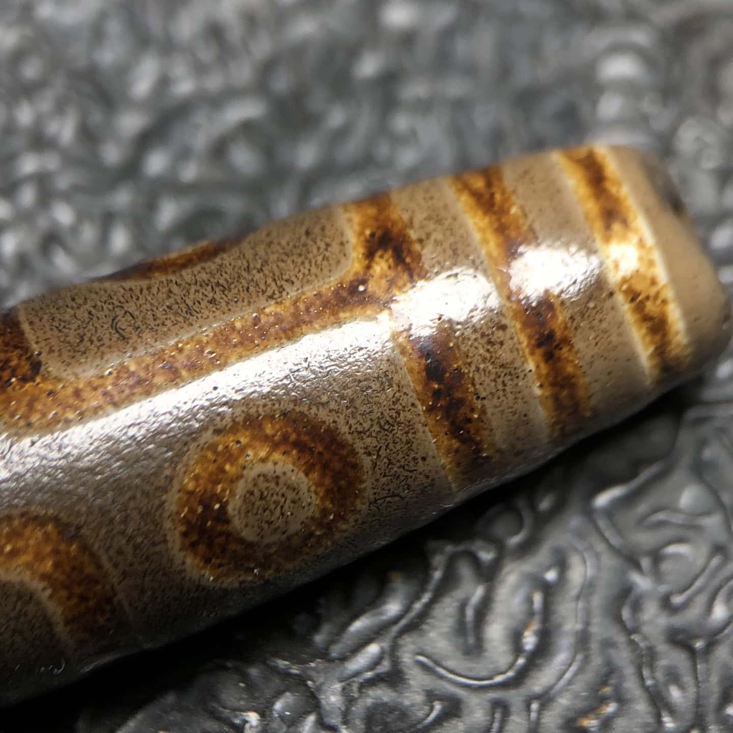 Chinese Natural Agate DZI Beads