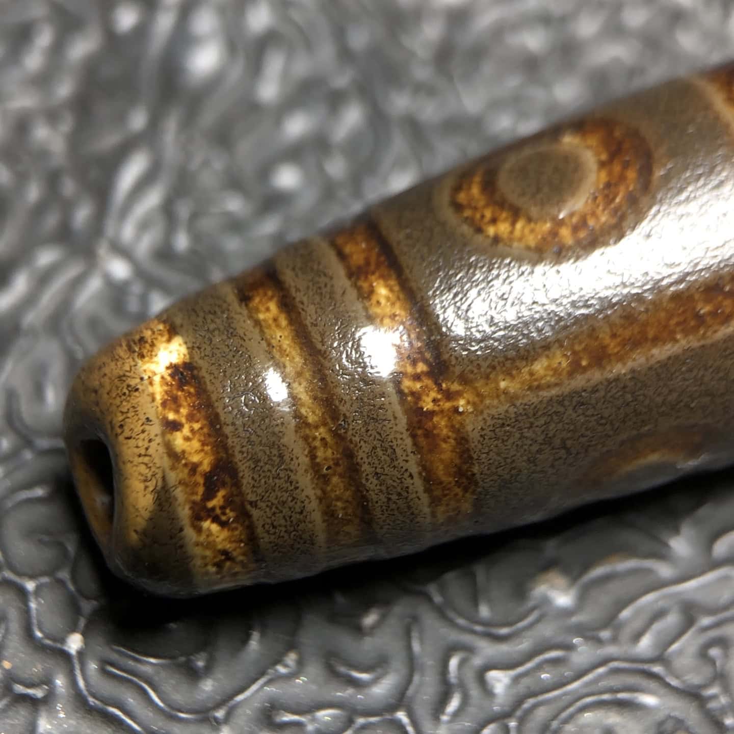Chinese Natural Agate DZI Beads