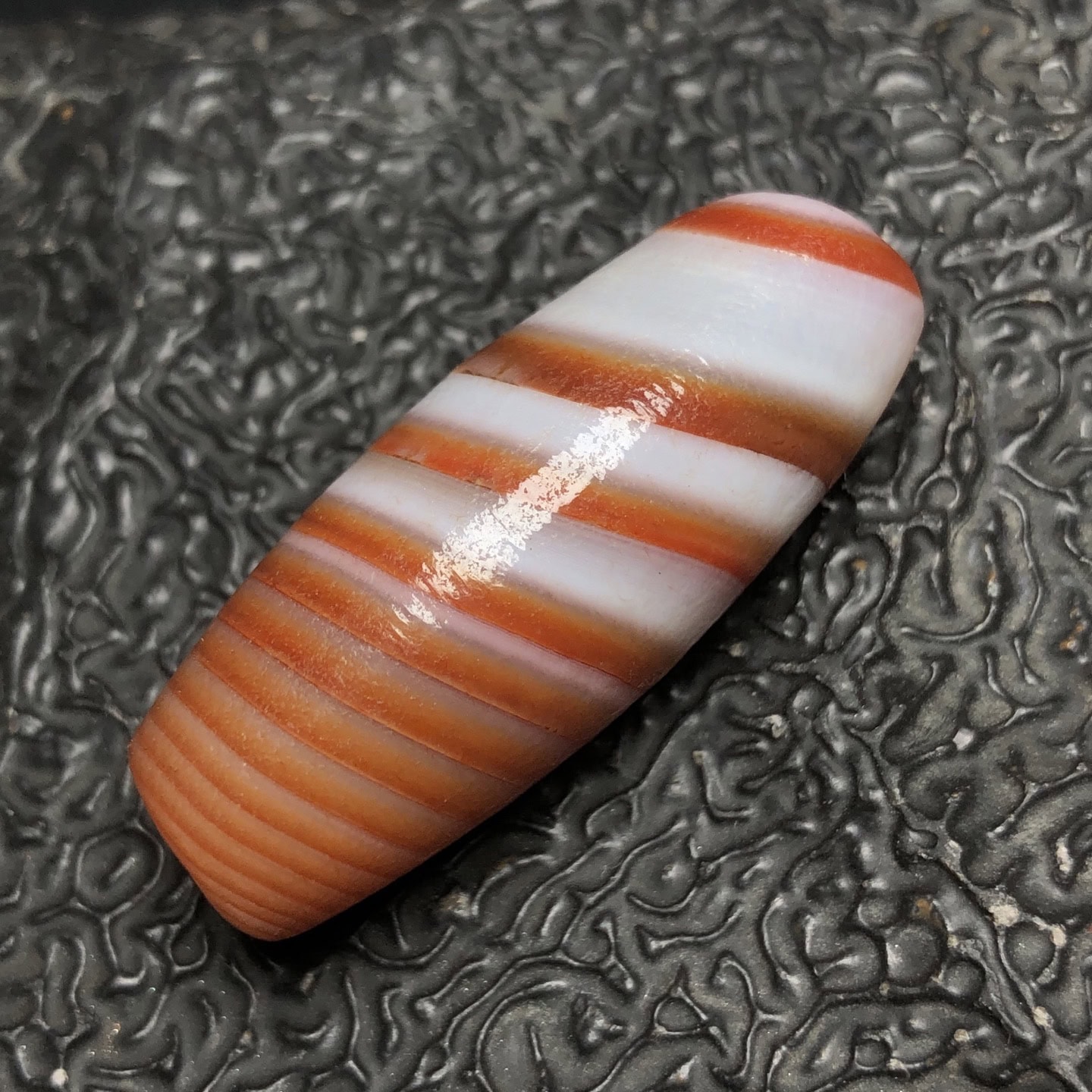 Chinese Natural Agate DZI Beads