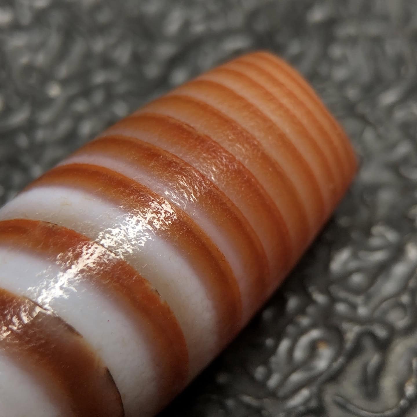 Chinese Natural Agate DZI Beads