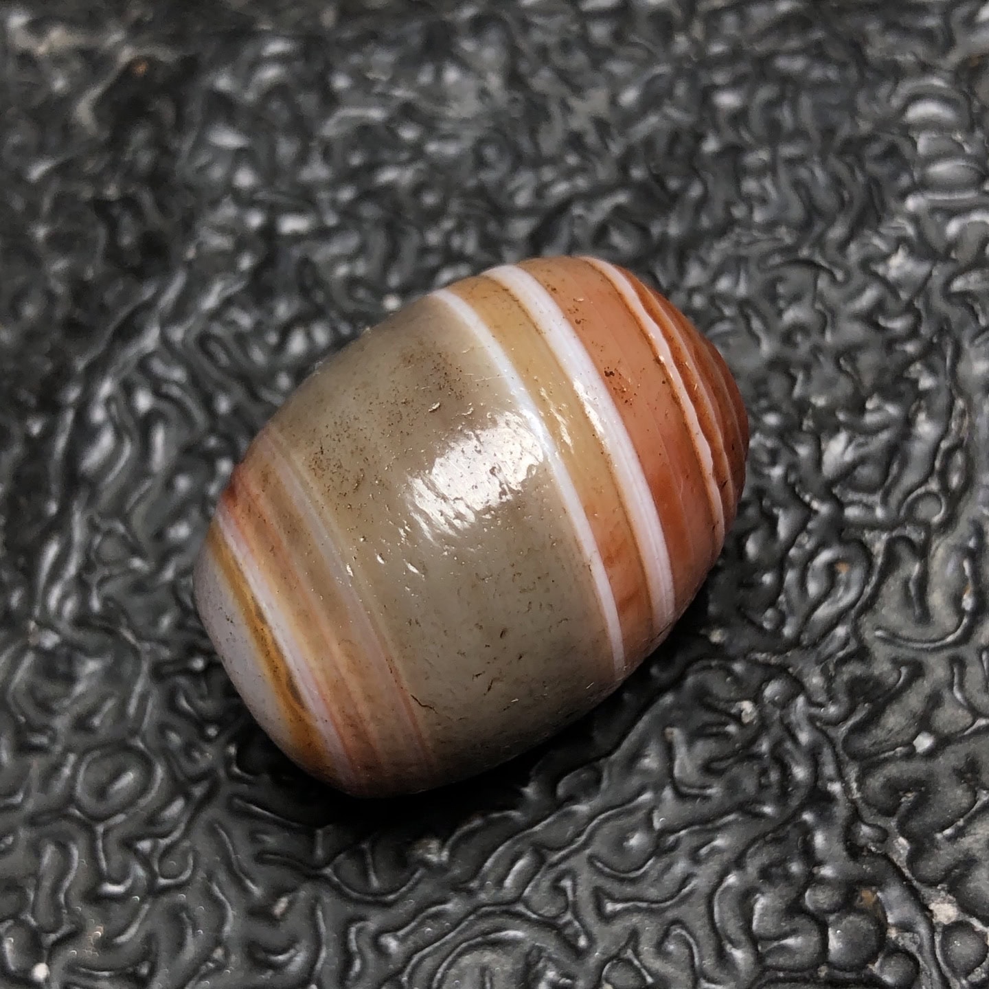 Chinese Natural Agate DZI Beads