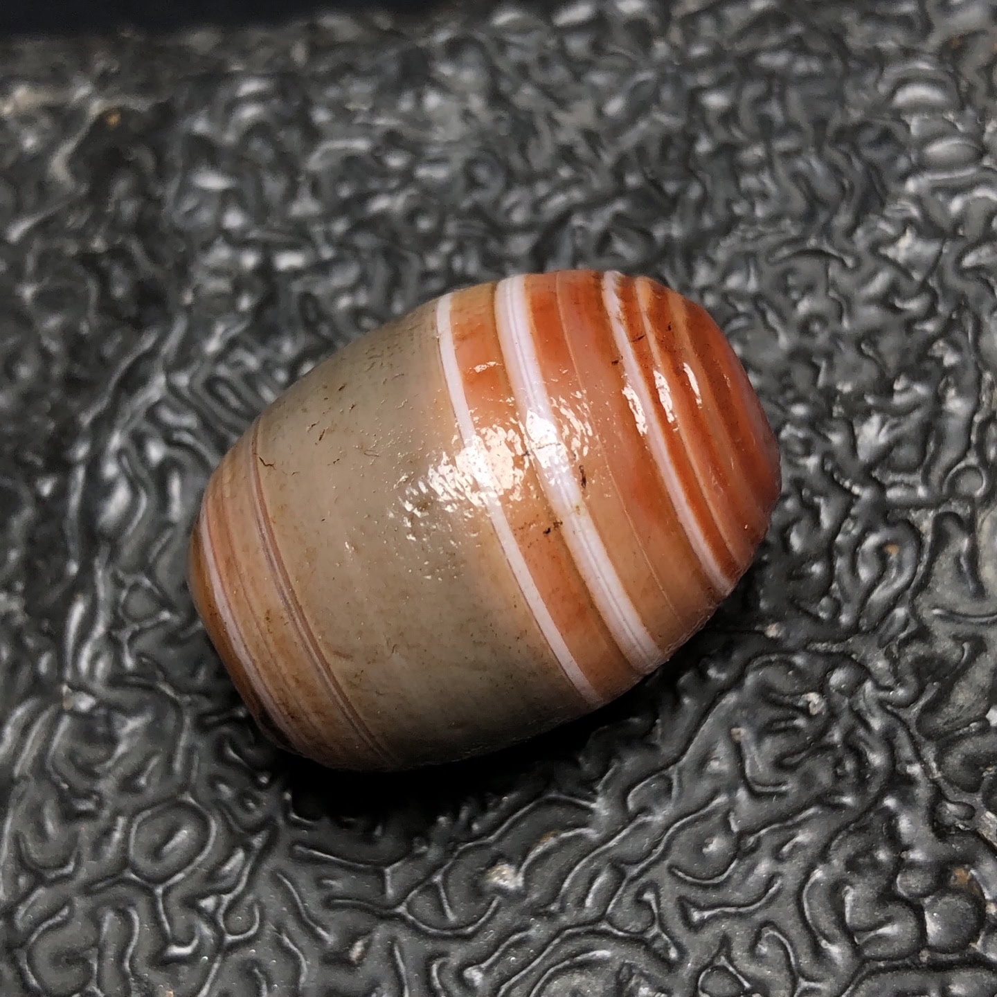 Chinese Natural Agate DZI Beads