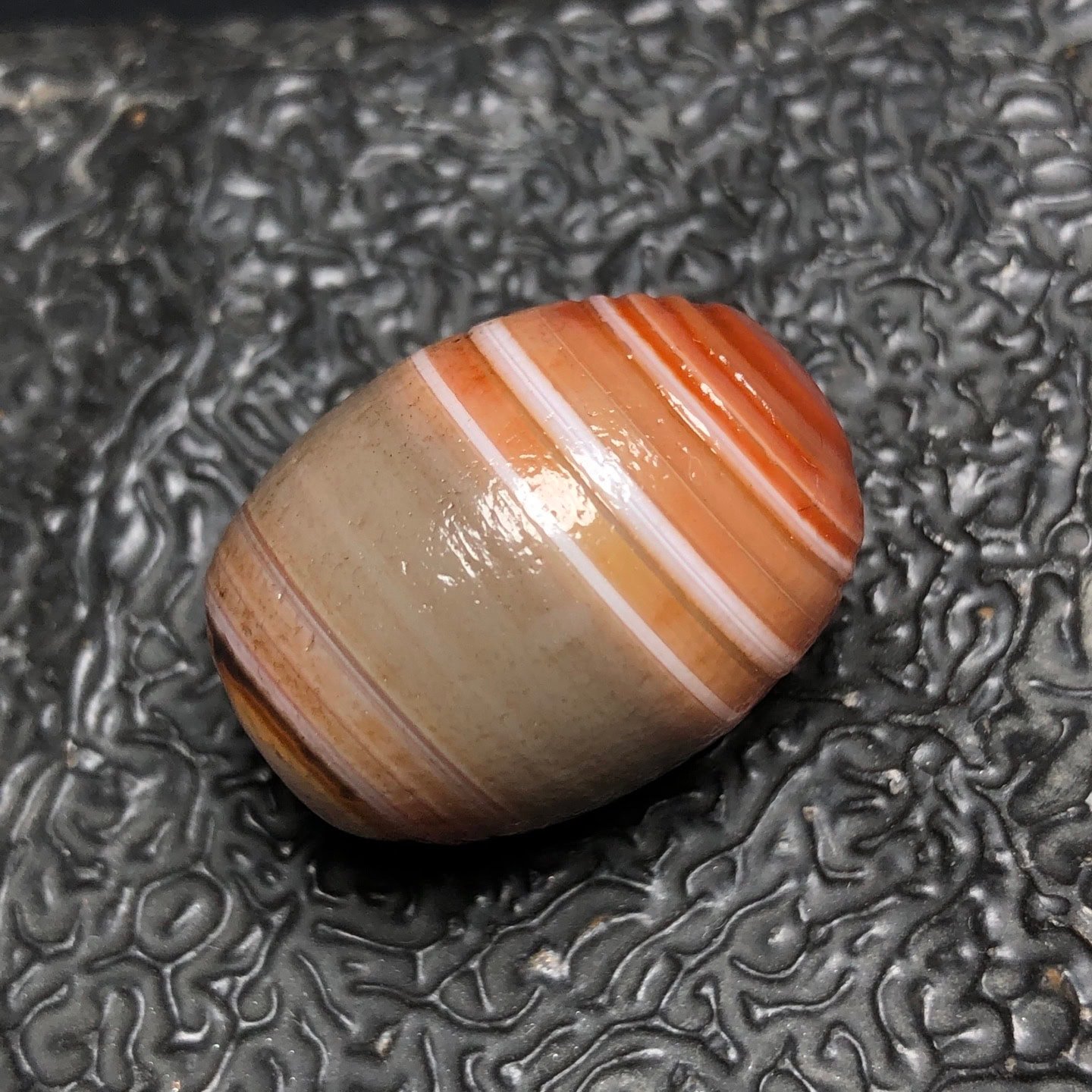 Chinese Natural Agate DZI Beads