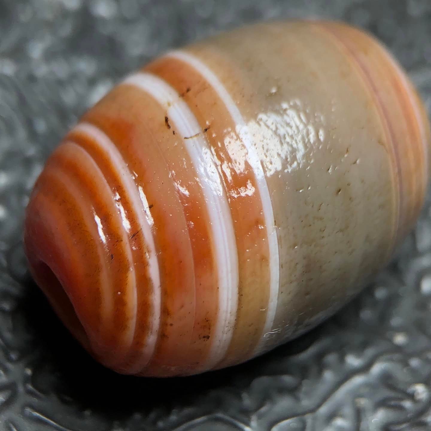 Chinese Natural Agate DZI Beads