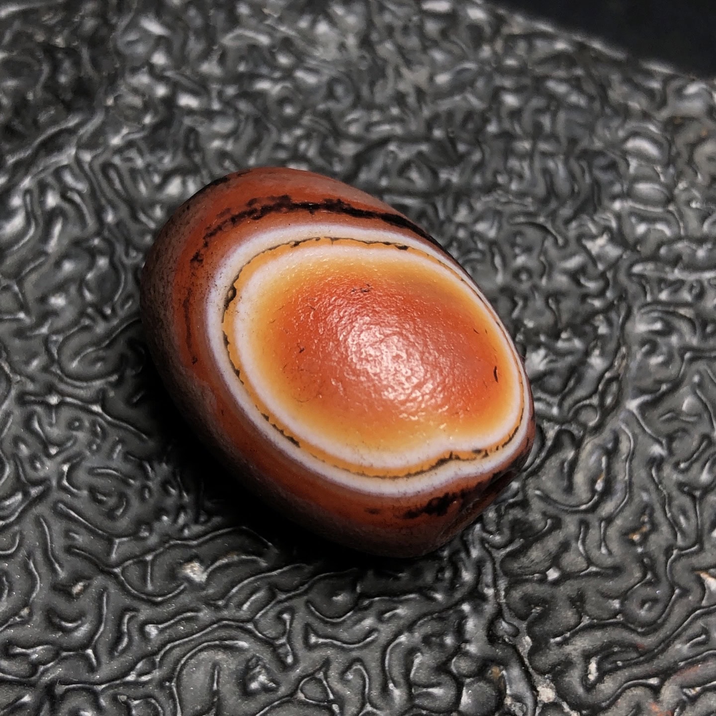 Chinese Natural Agate DZI Beads
