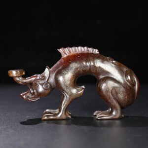 Chinese Natural Jade Carved Beasts