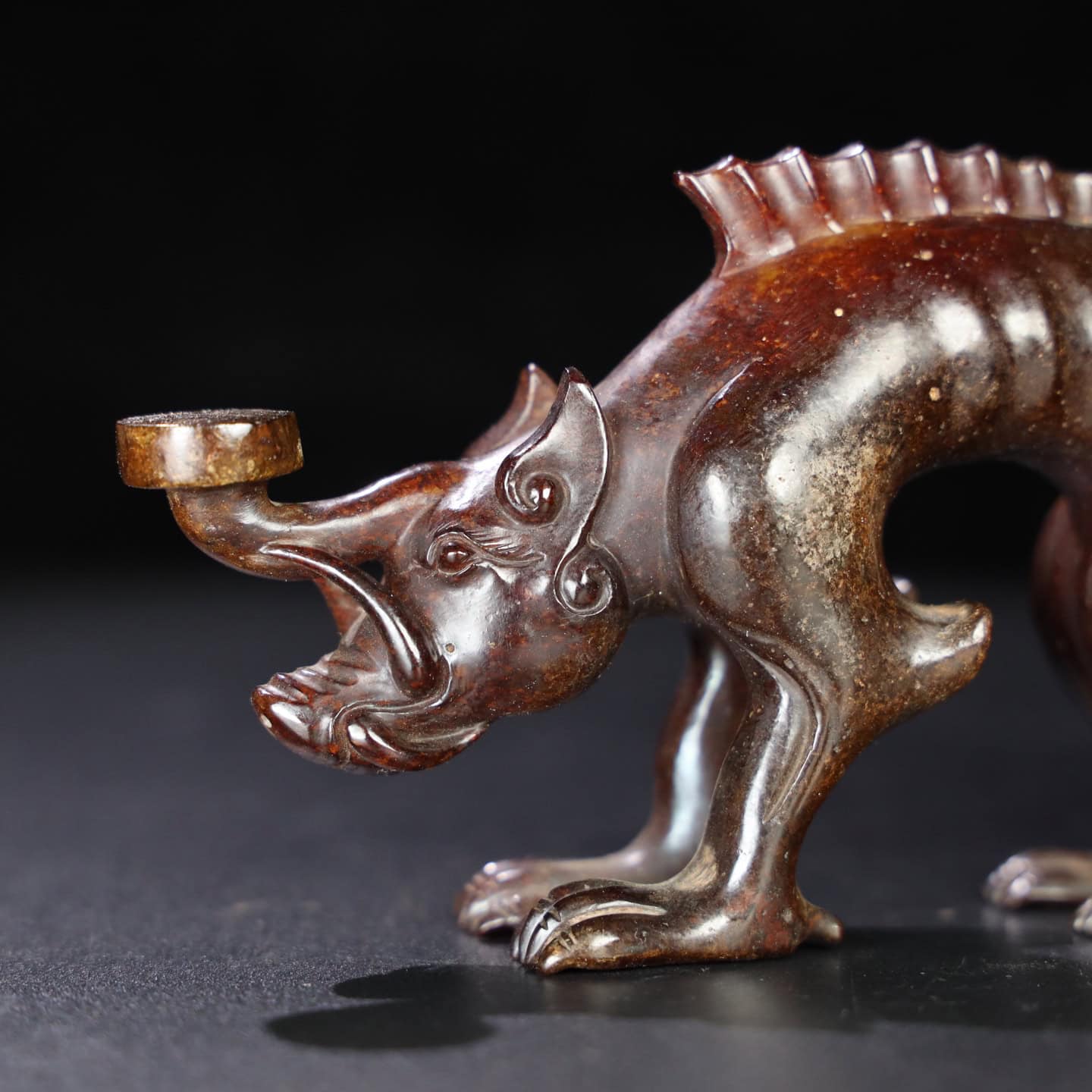 Chinese Natural Jade Carved Beasts