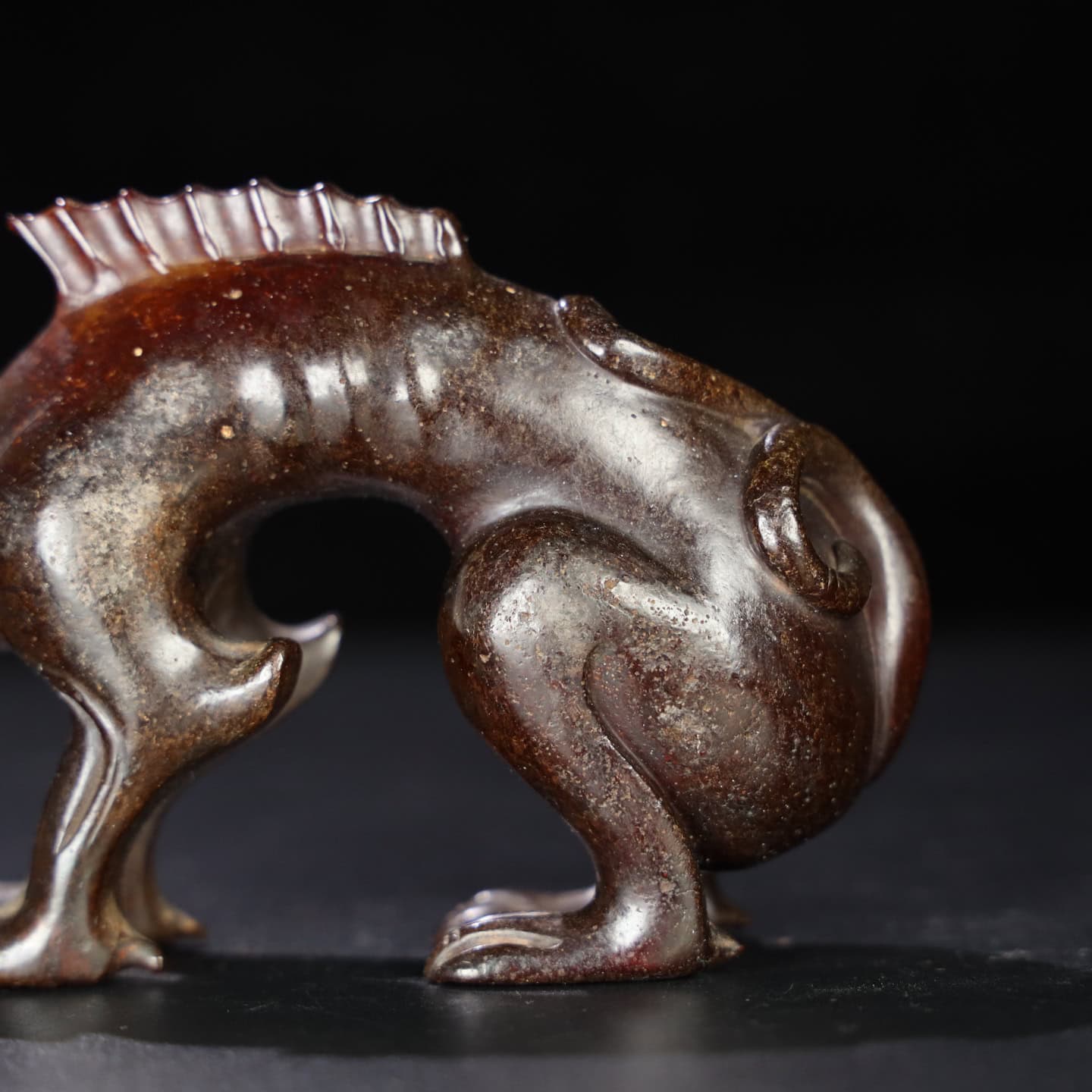 Chinese Natural Jade Carved Beasts