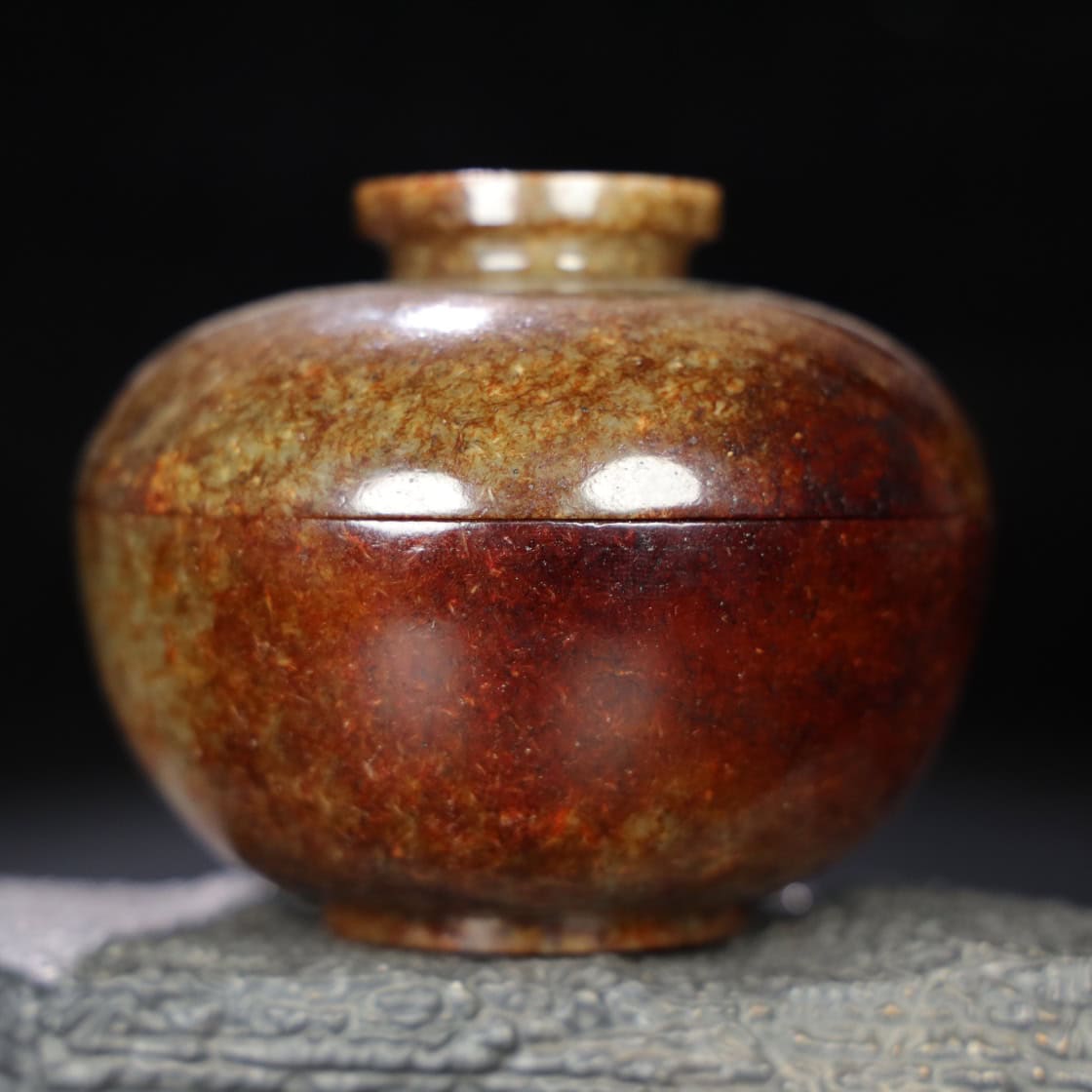 Chinese Natural Jade Carved Dendrobium