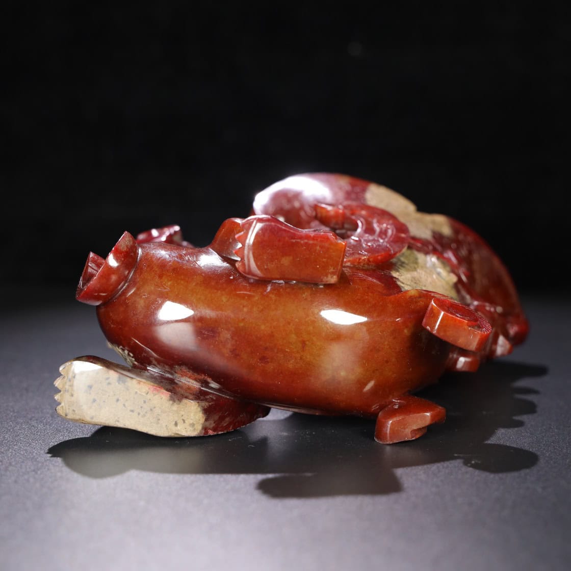 Chinese Natural Jade Carved Dragon cup
