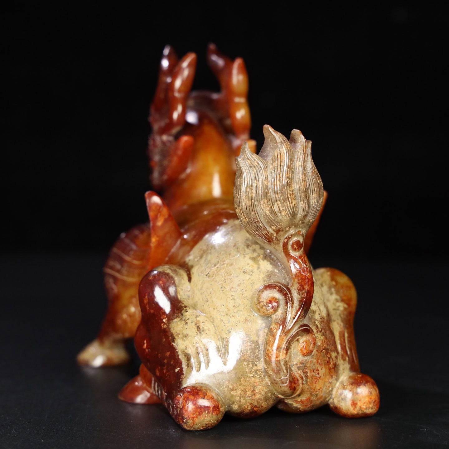 Chinese Natural Jade Carved Animal