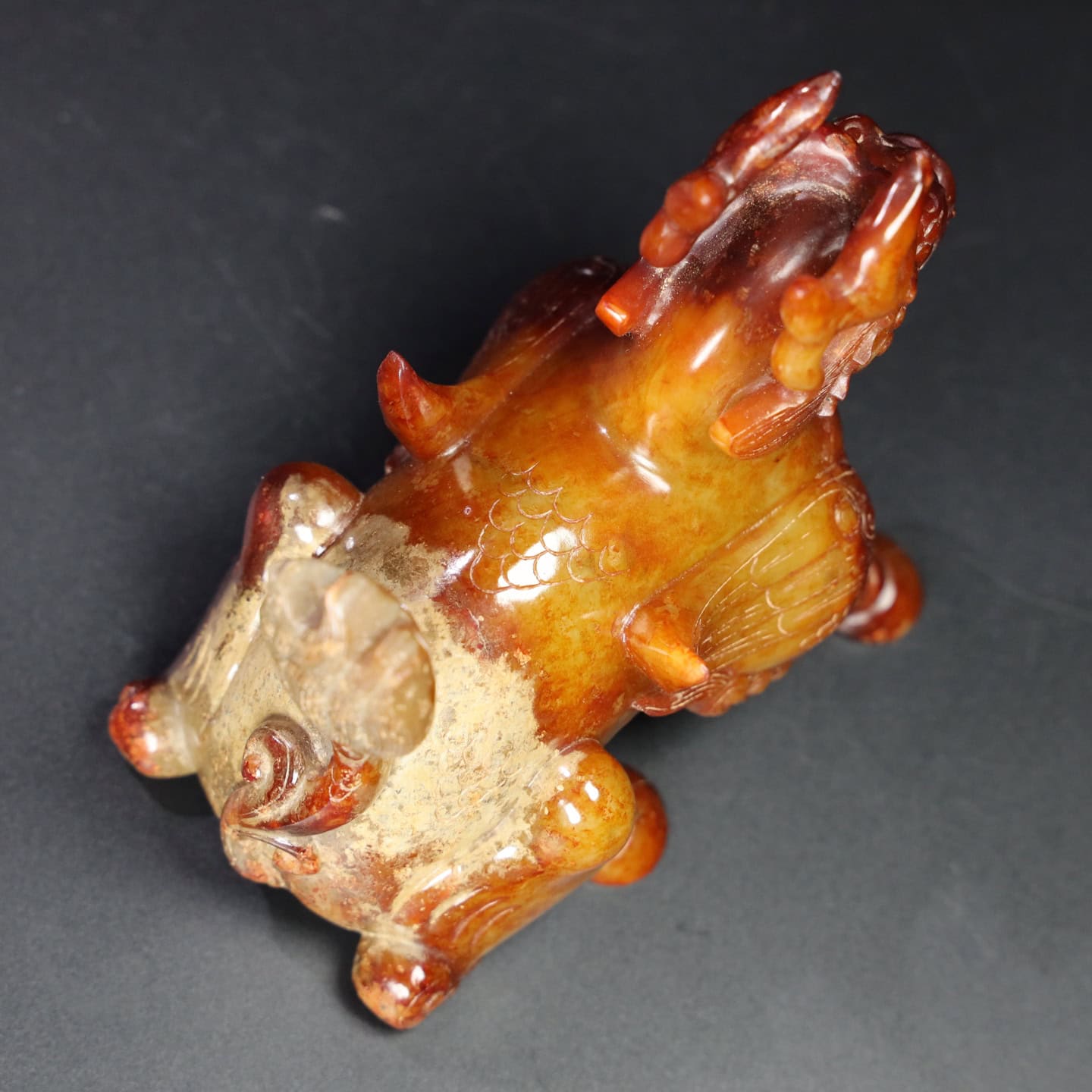 Chinese Natural Jade Carved Animal