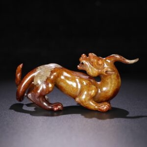 Chinese Natural Jade Carved Animal Ornaments