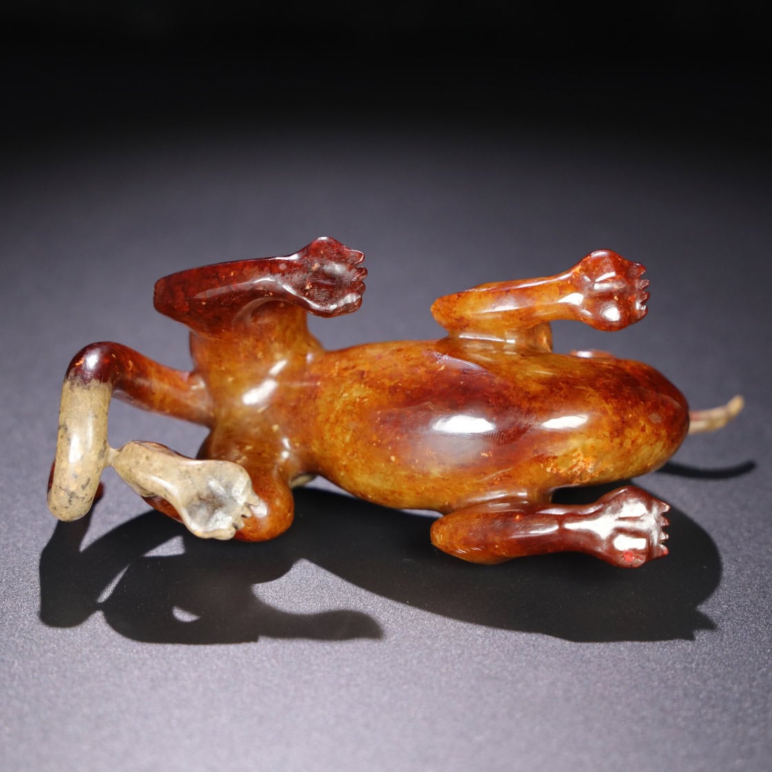 Chinese Natural Jade Carved Animal Ornaments