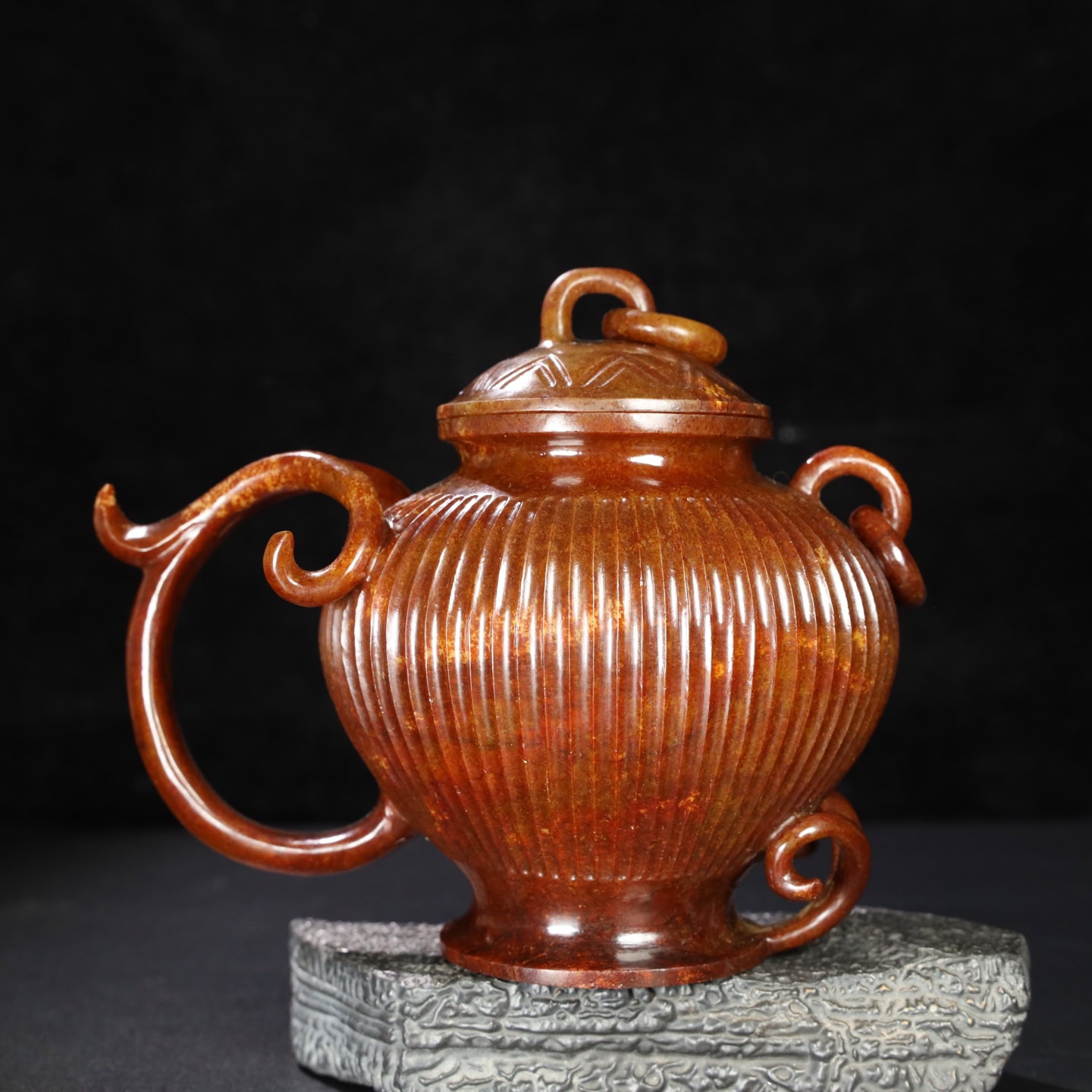 Chinese Natural Jade Carved vessels