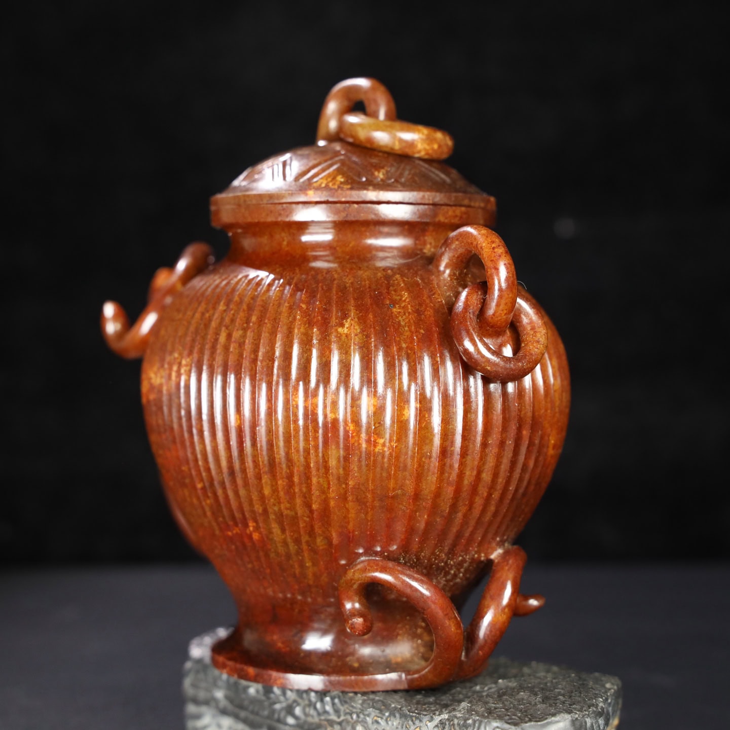 Chinese Natural Jade Carved vessels