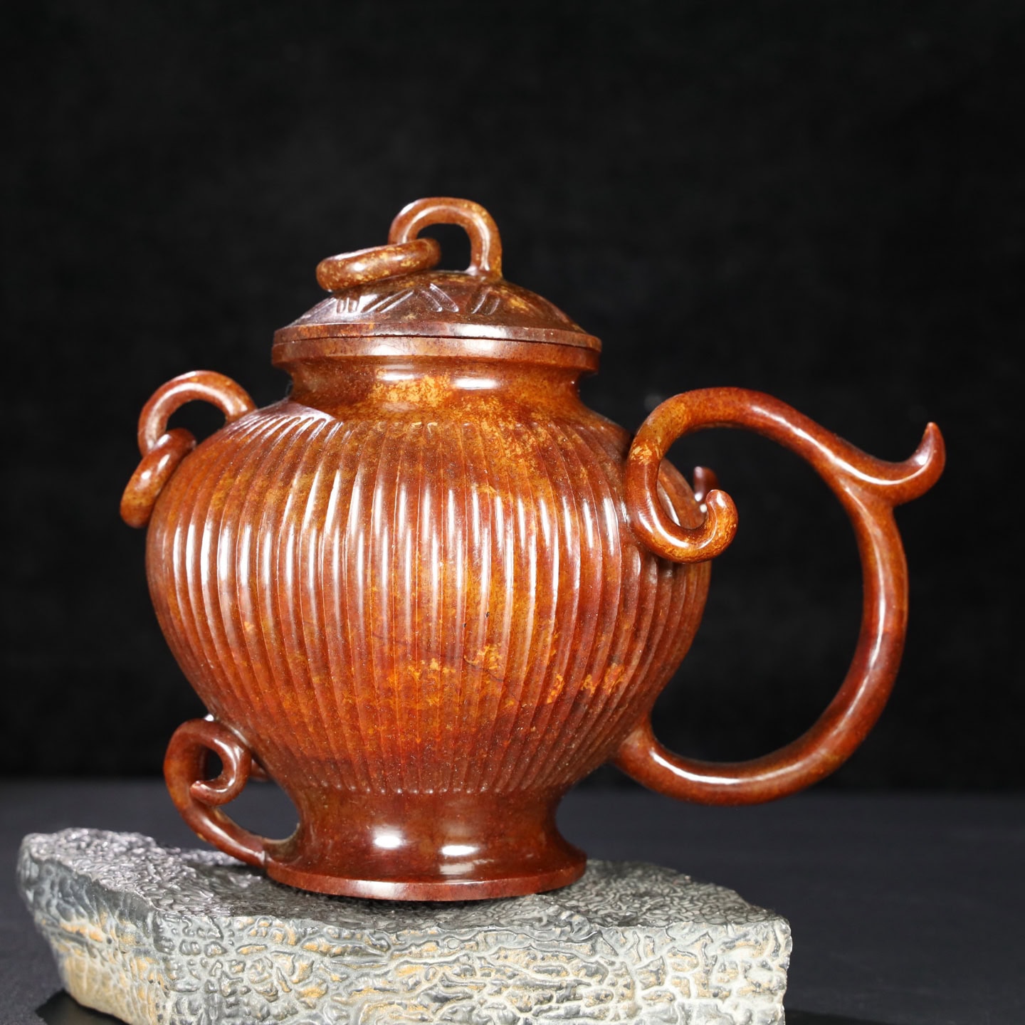 Chinese Natural Jade Carved vessels