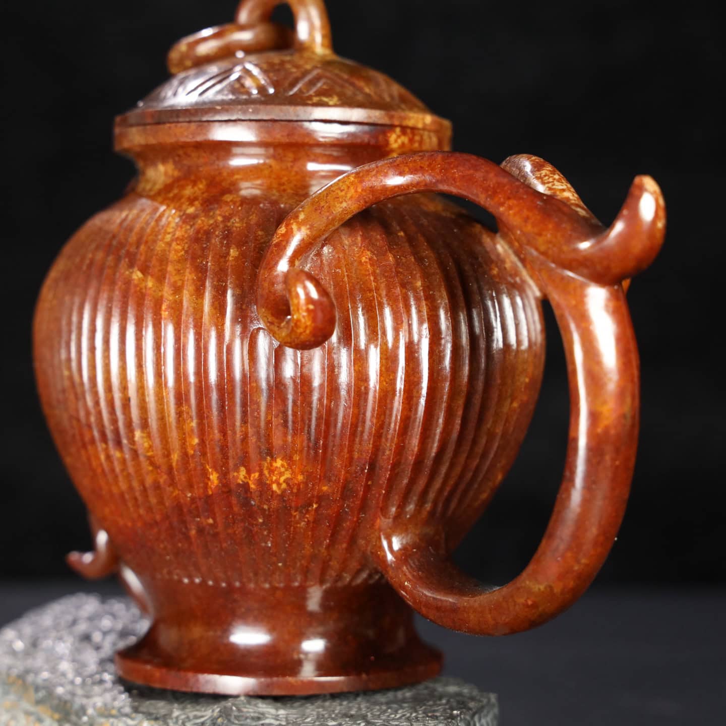 Chinese Natural Jade Carved vessels