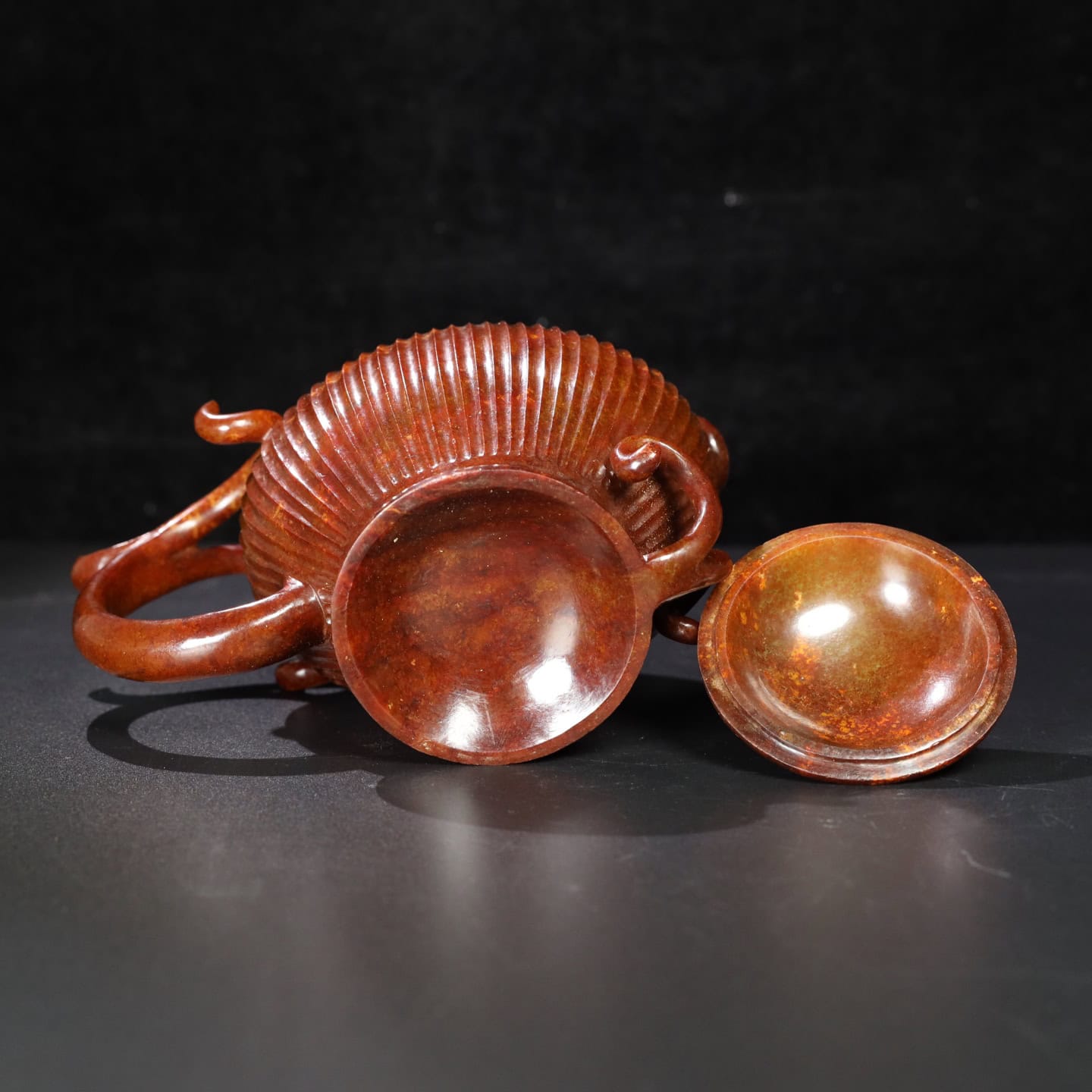 Chinese Natural Jade Carved vessels