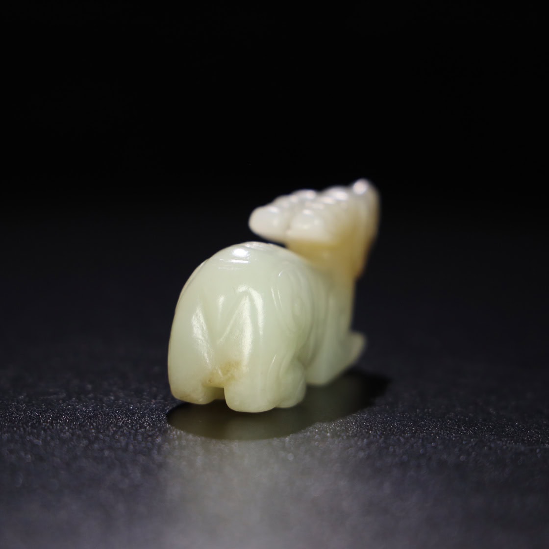 Chinese Natural Jade Carved Deer