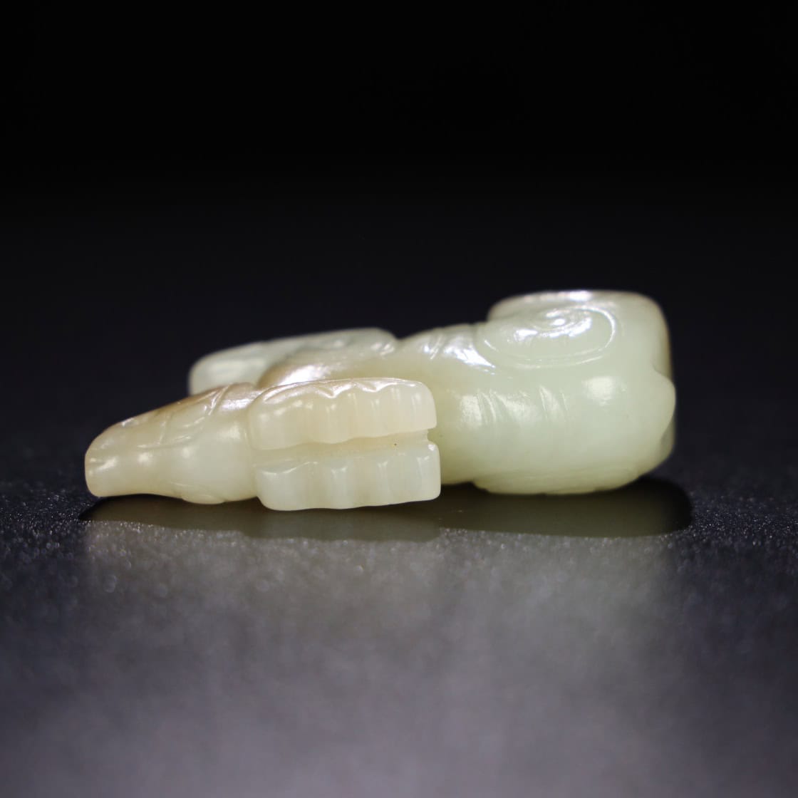 Chinese Natural Jade Carved Deer