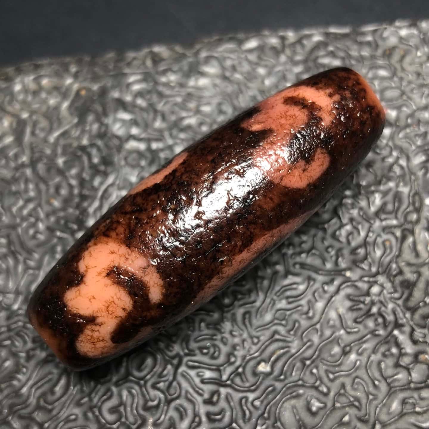 Chinese Natural Agate DZI Beads