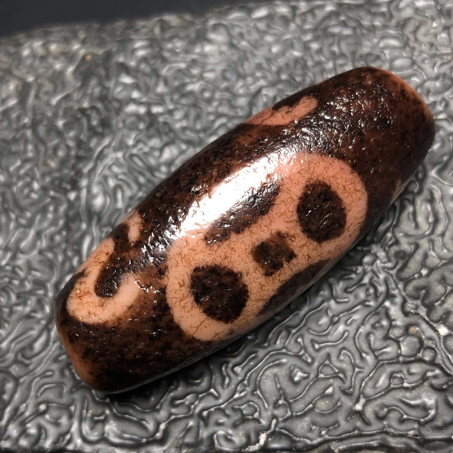 Chinese Natural Agate DZI Beads