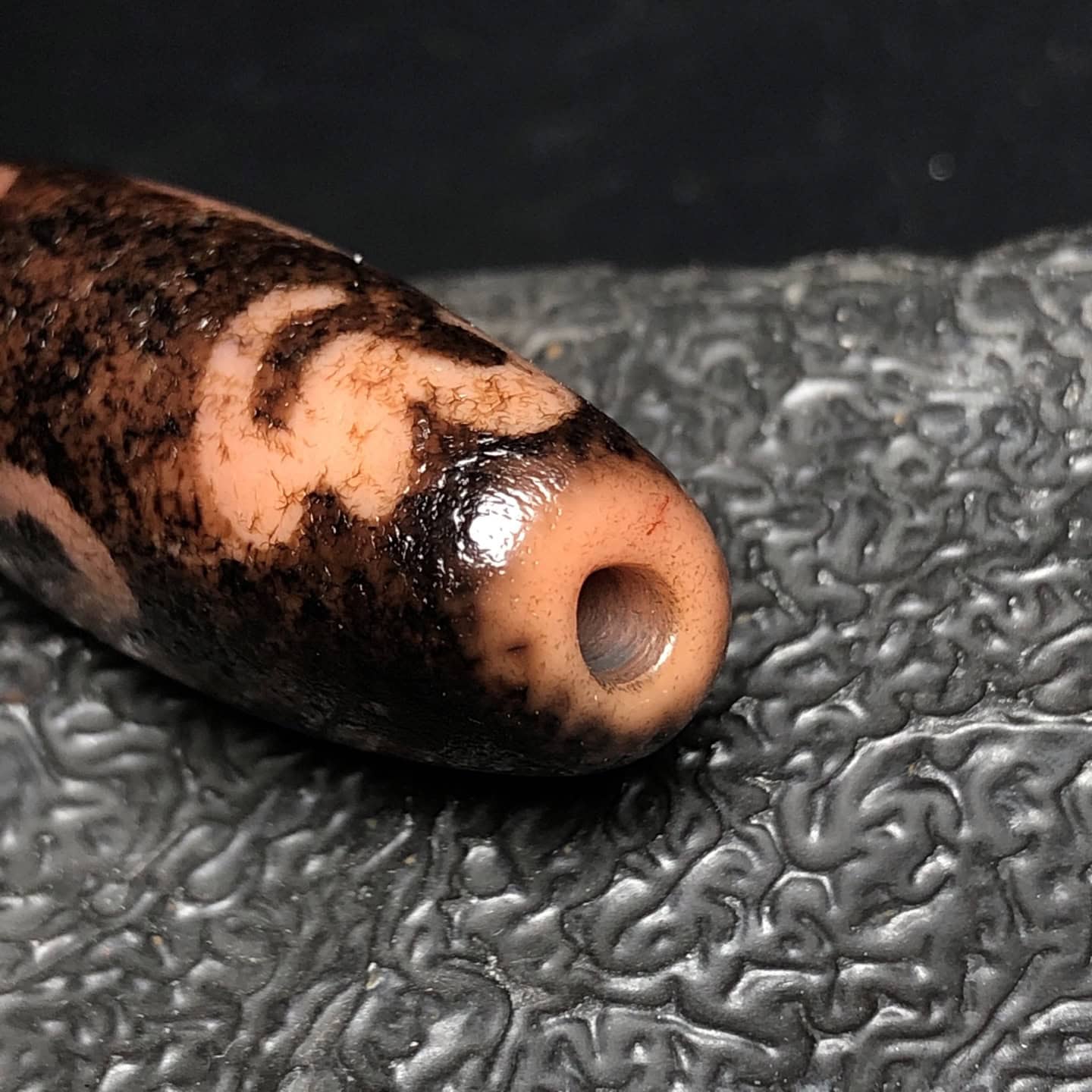 Chinese Natural Agate DZI Beads