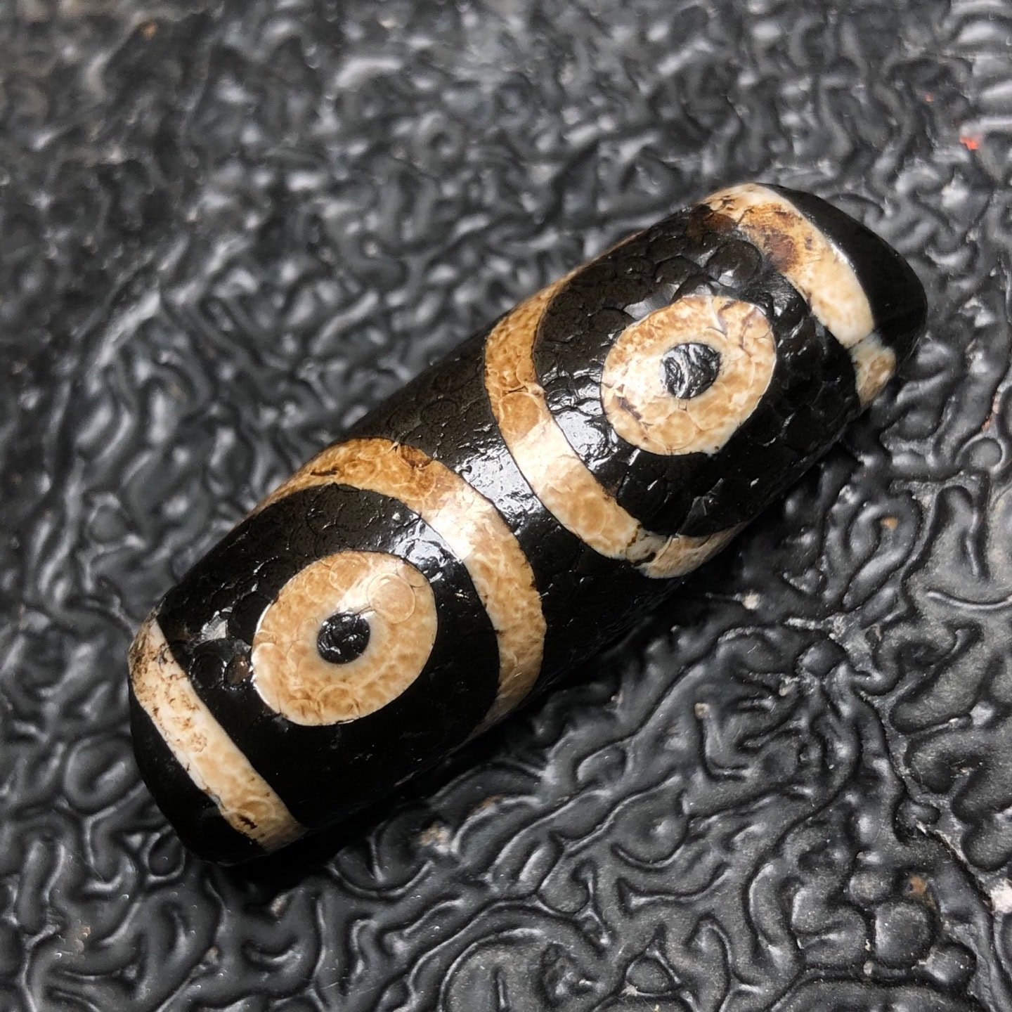 Chinese Natural Agate DZI Beads