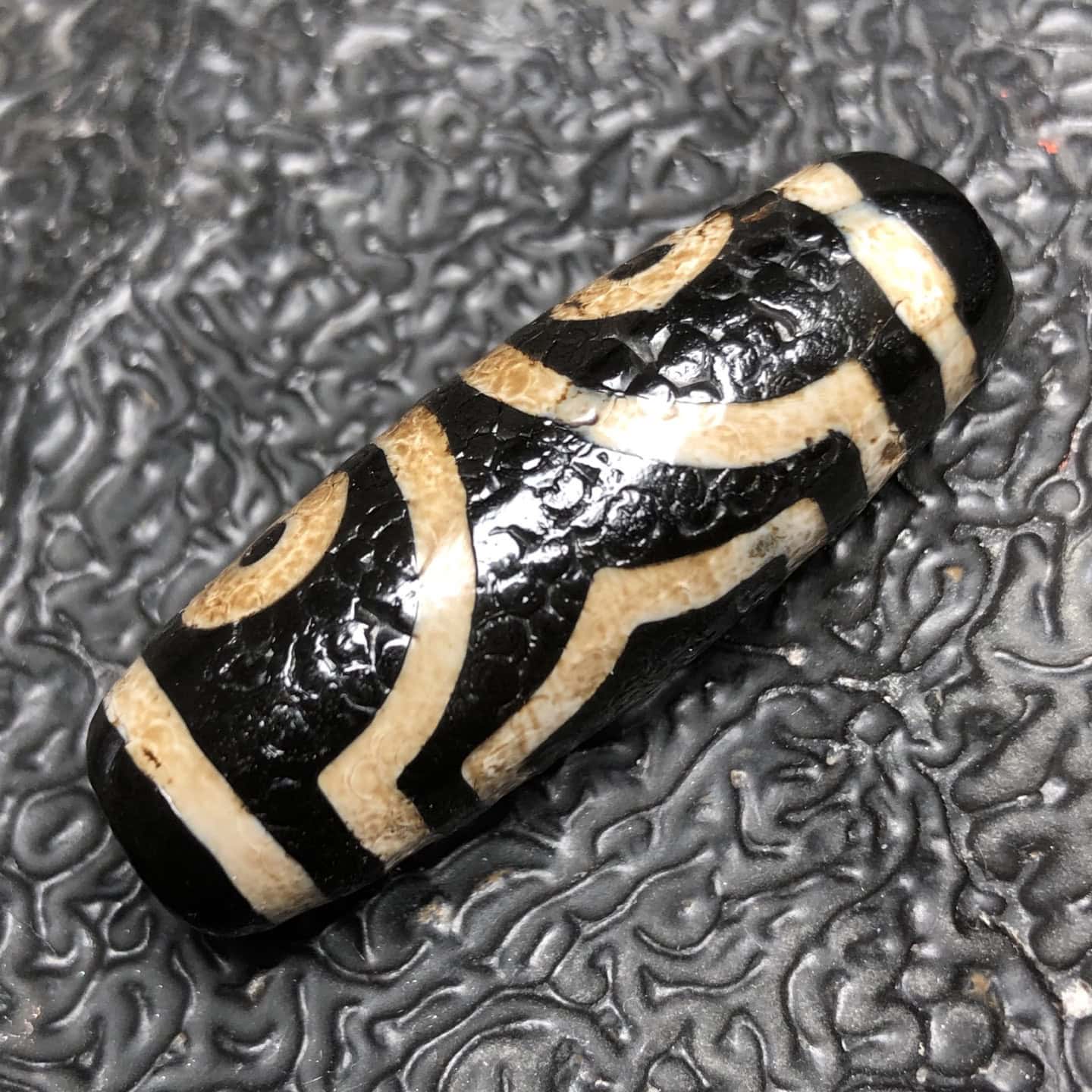 Chinese Natural Agate DZI Beads