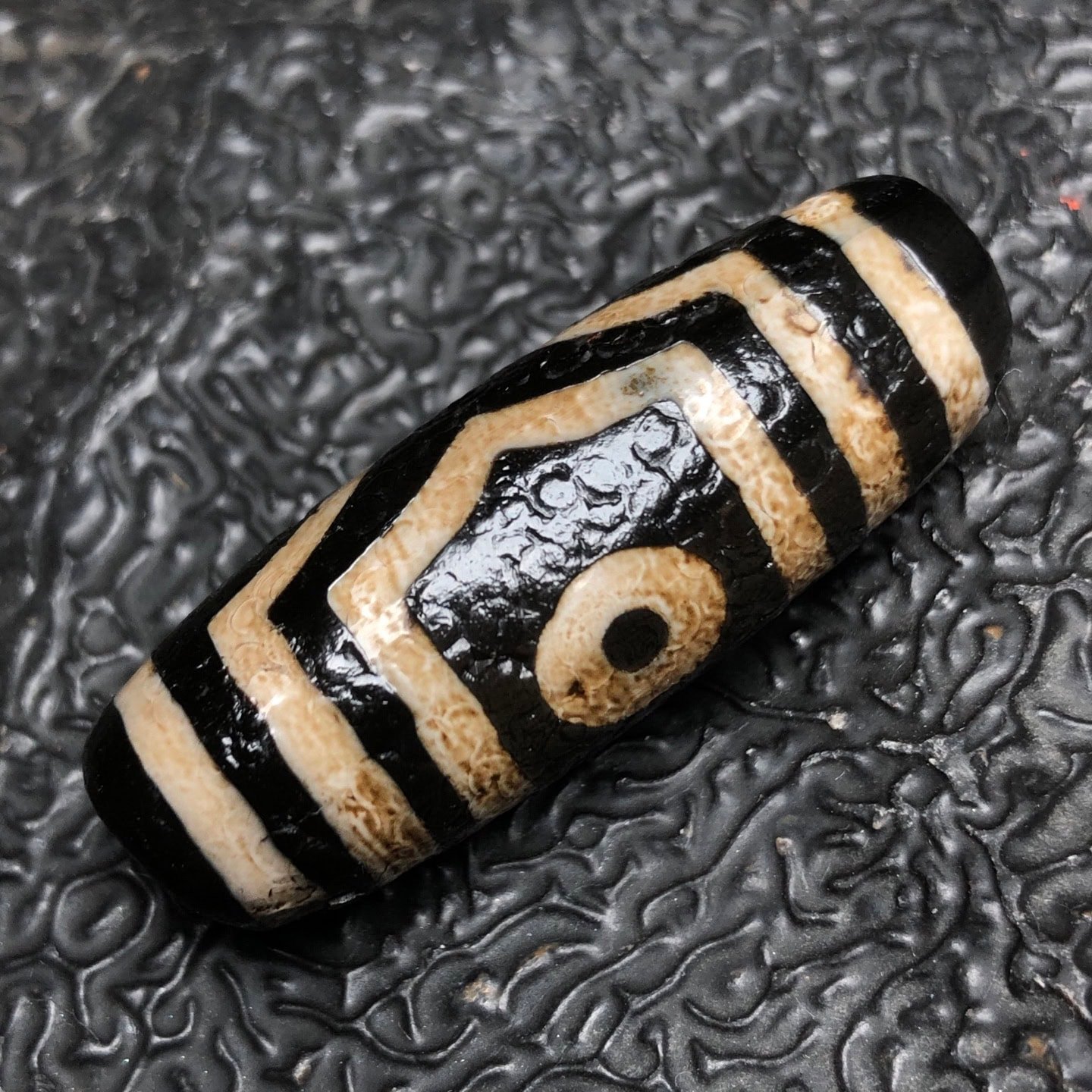 Chinese Natural Agate DZI Beads