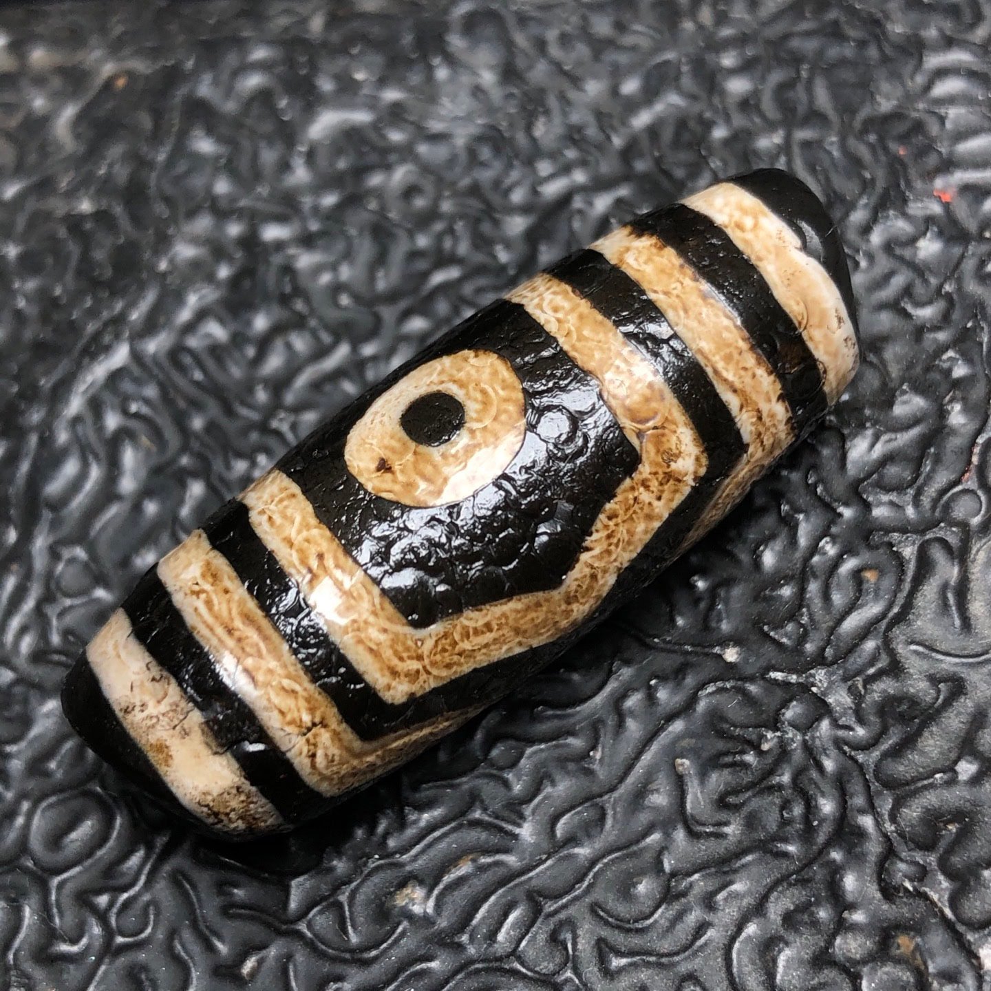 Chinese Natural Agate DZI Beads