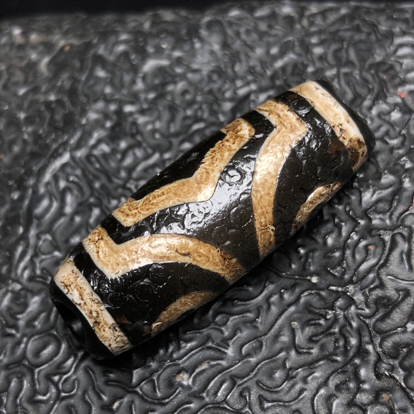 Chinese Natural Agate DZI Beads