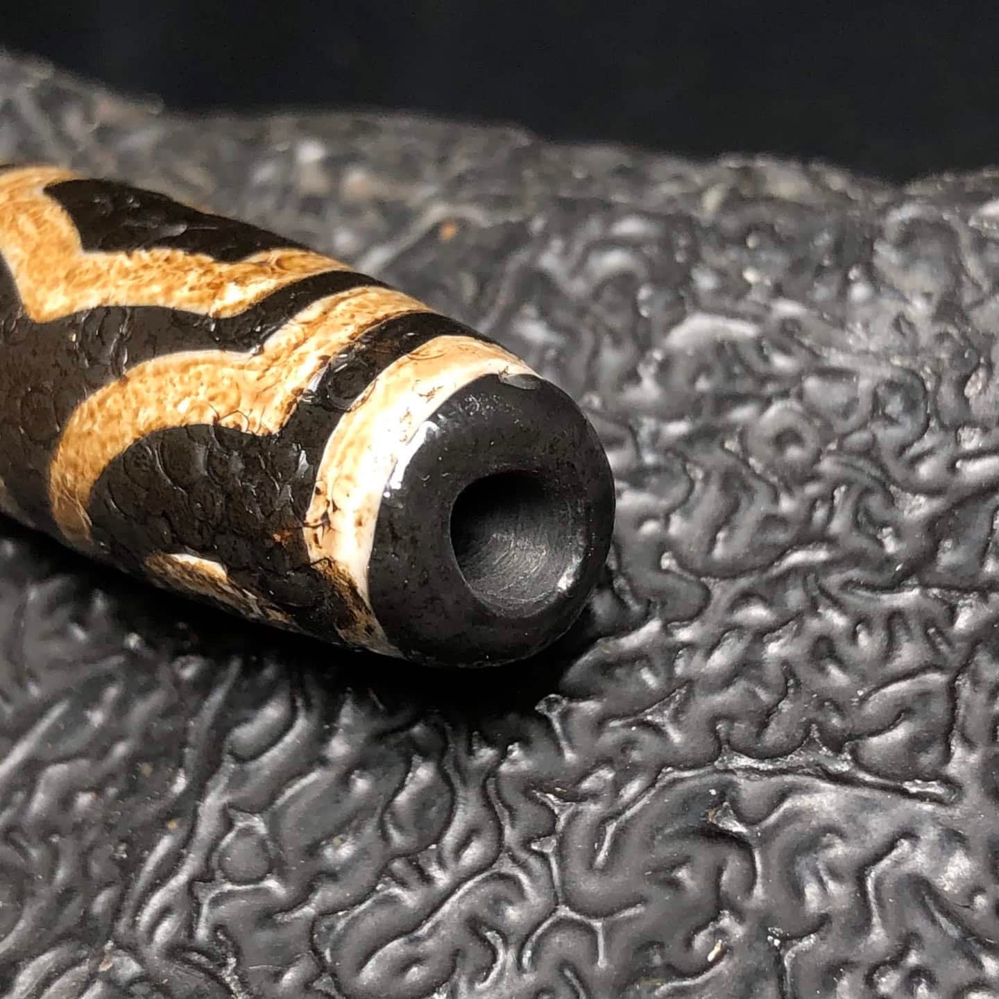Chinese Natural Agate DZI Beads
