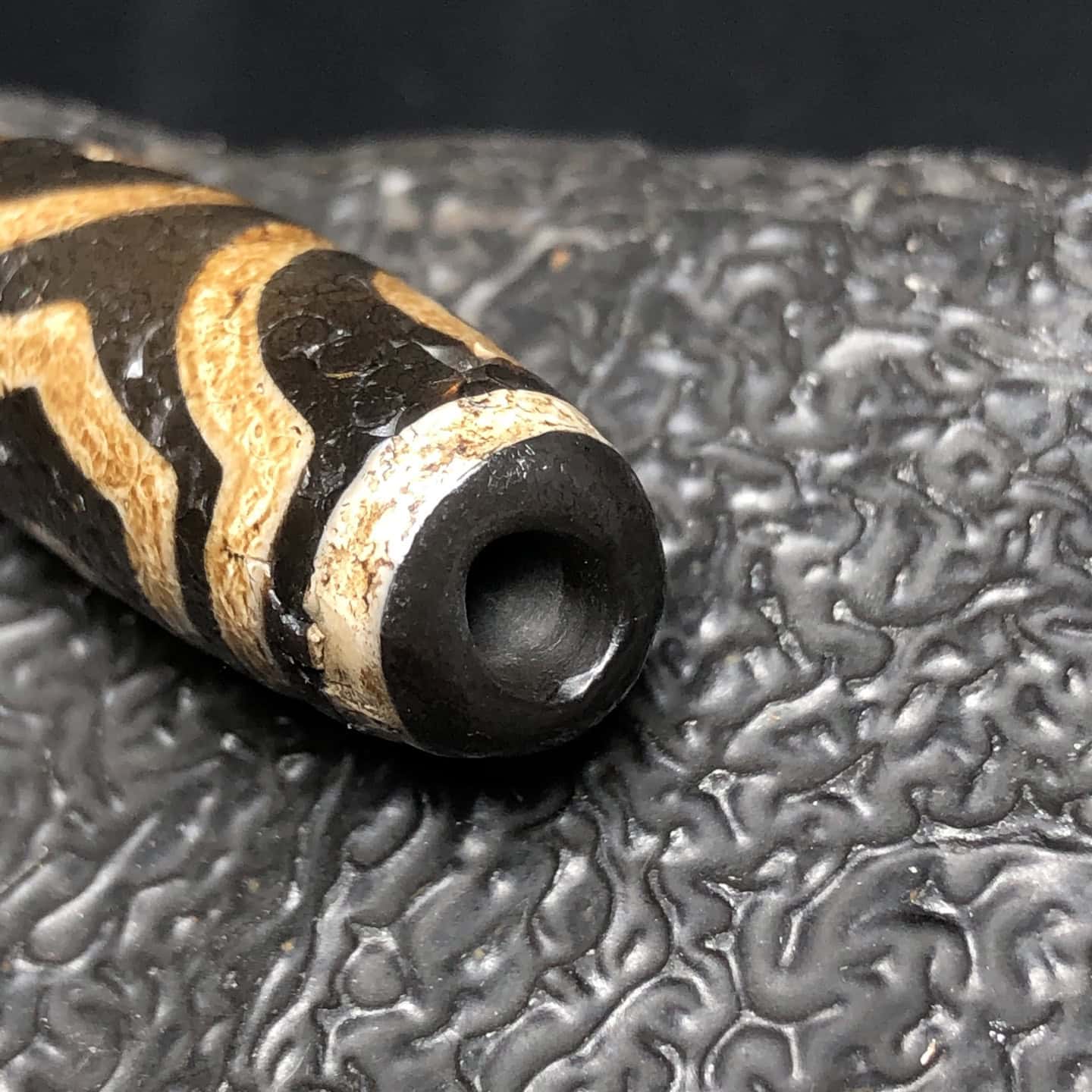 Chinese Natural Agate DZI Beads